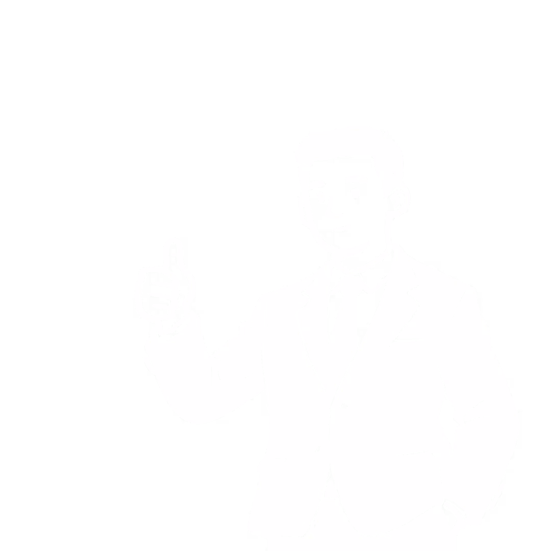 An illustration of a plumber looking sad and crouching