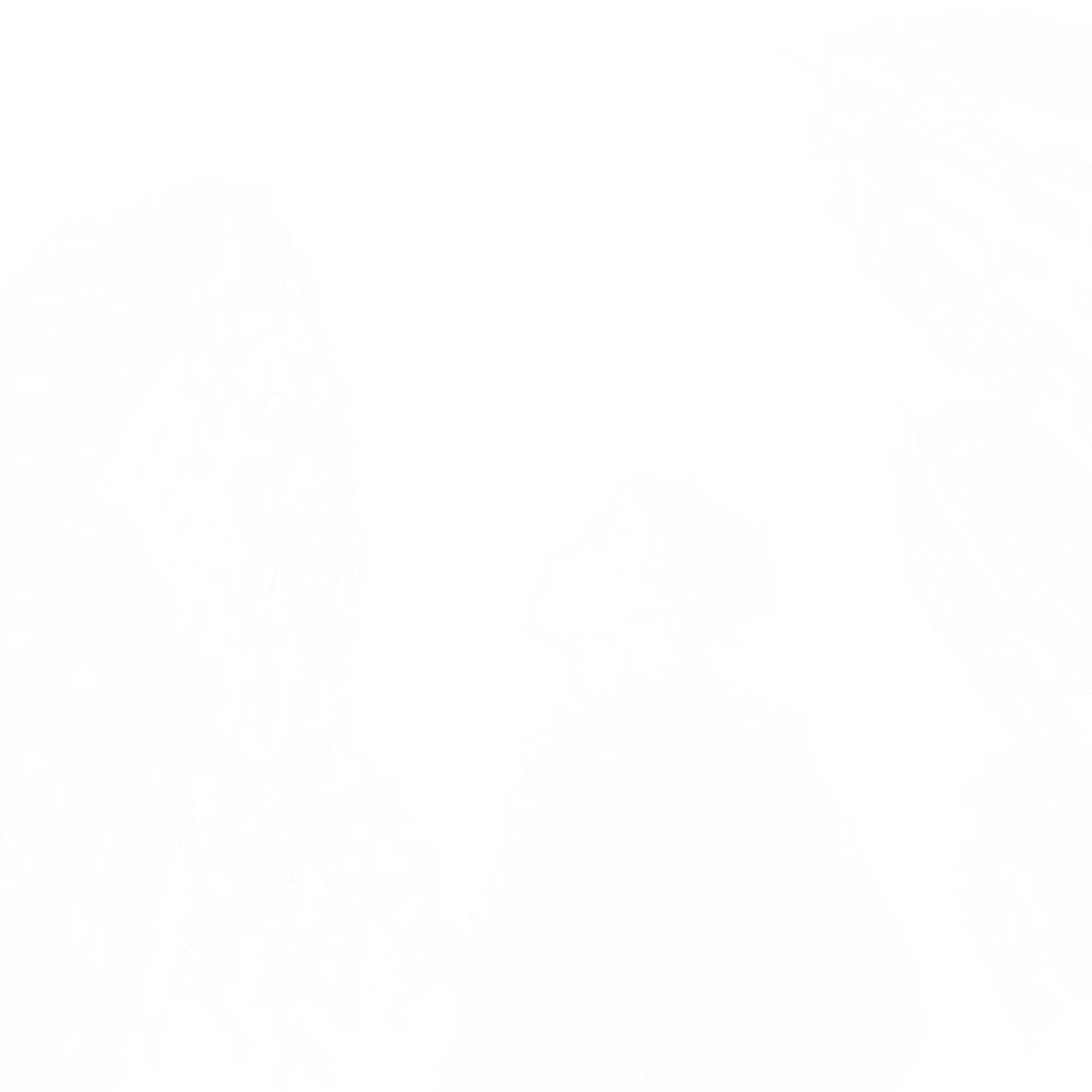 an illustration of a man looking up at tall buildings