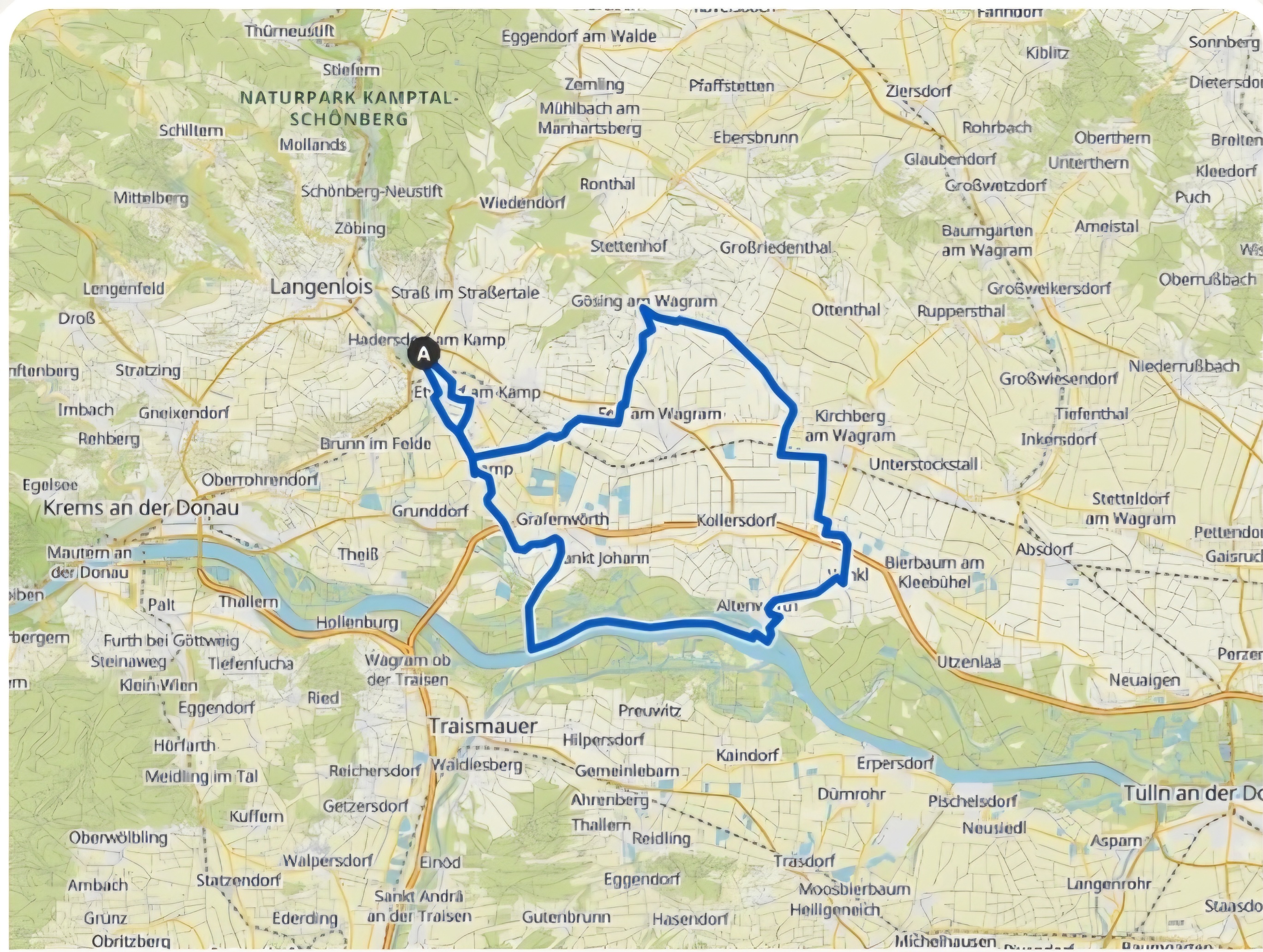 Route Ausfahrt 10 Uhr