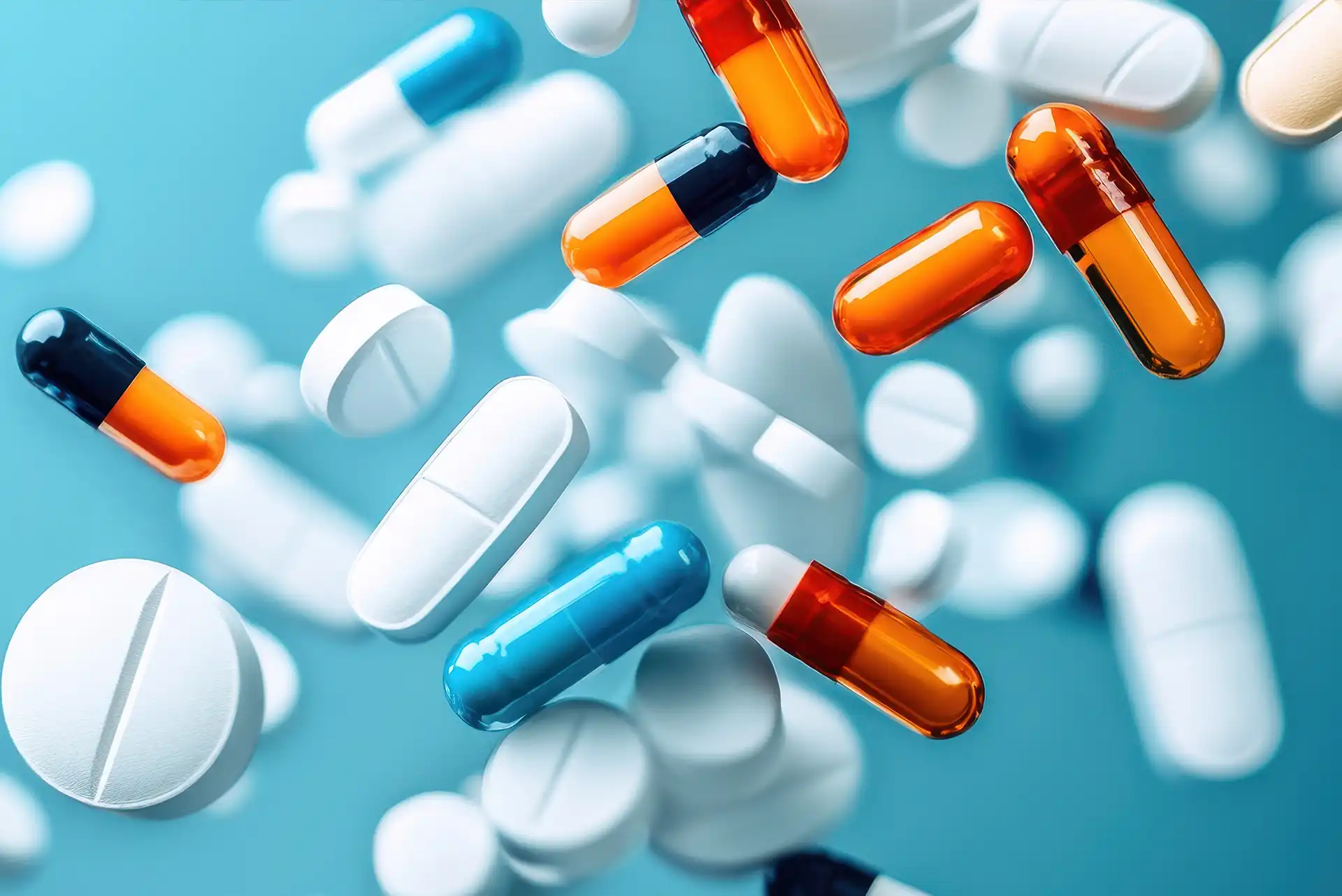 A variety of pills and medications