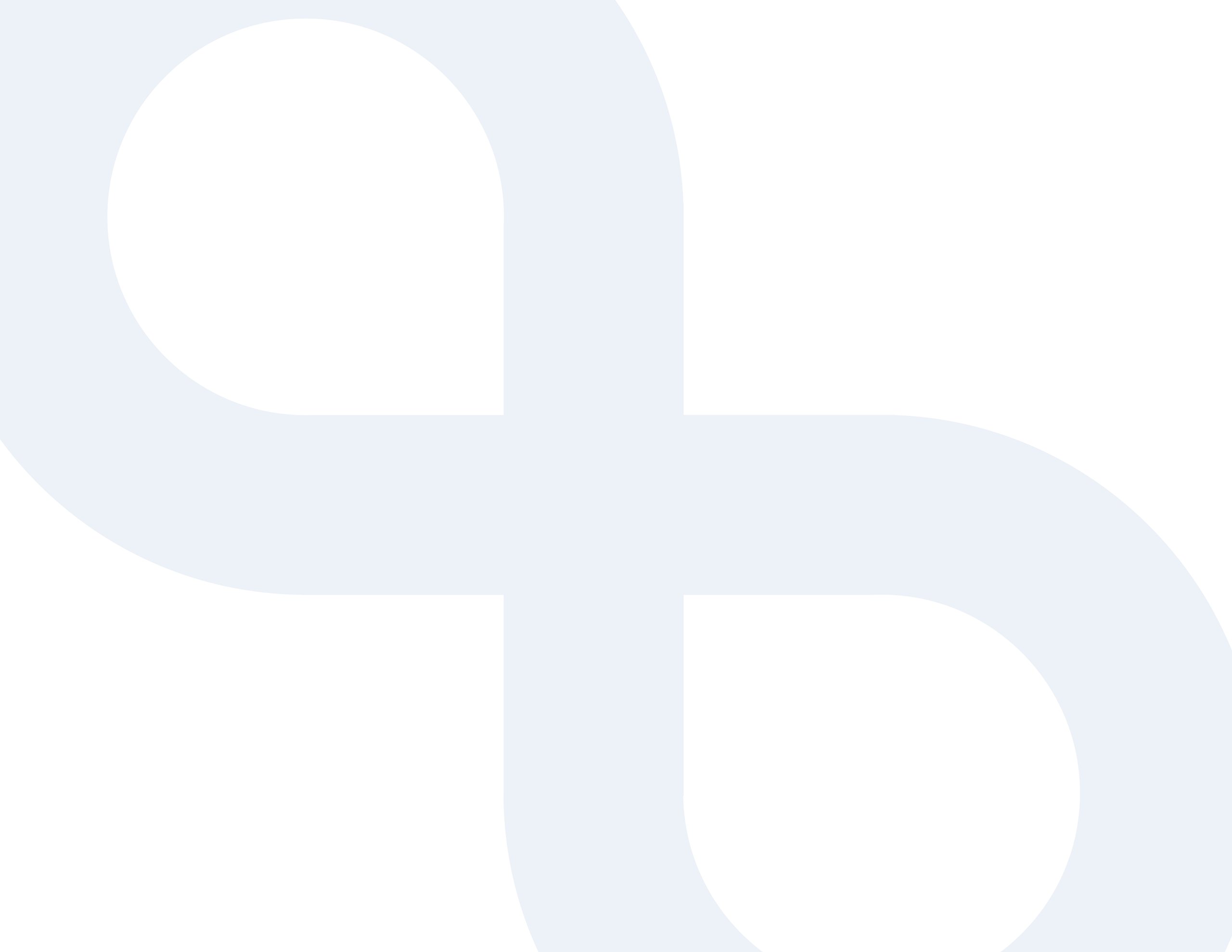 Abstract light blue geometric shape with two rounded loops on a white background.