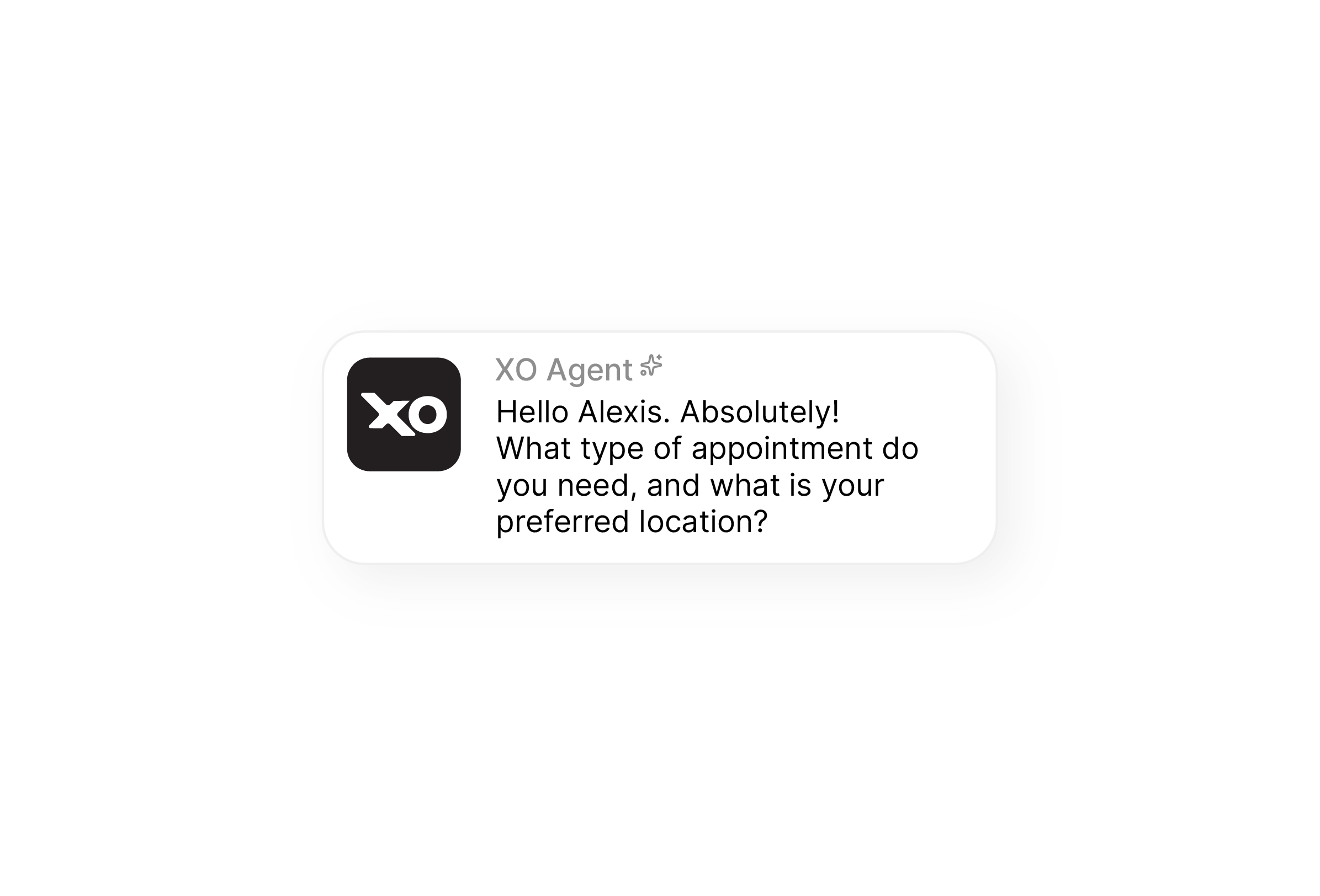 Retail customer inquire response bubble