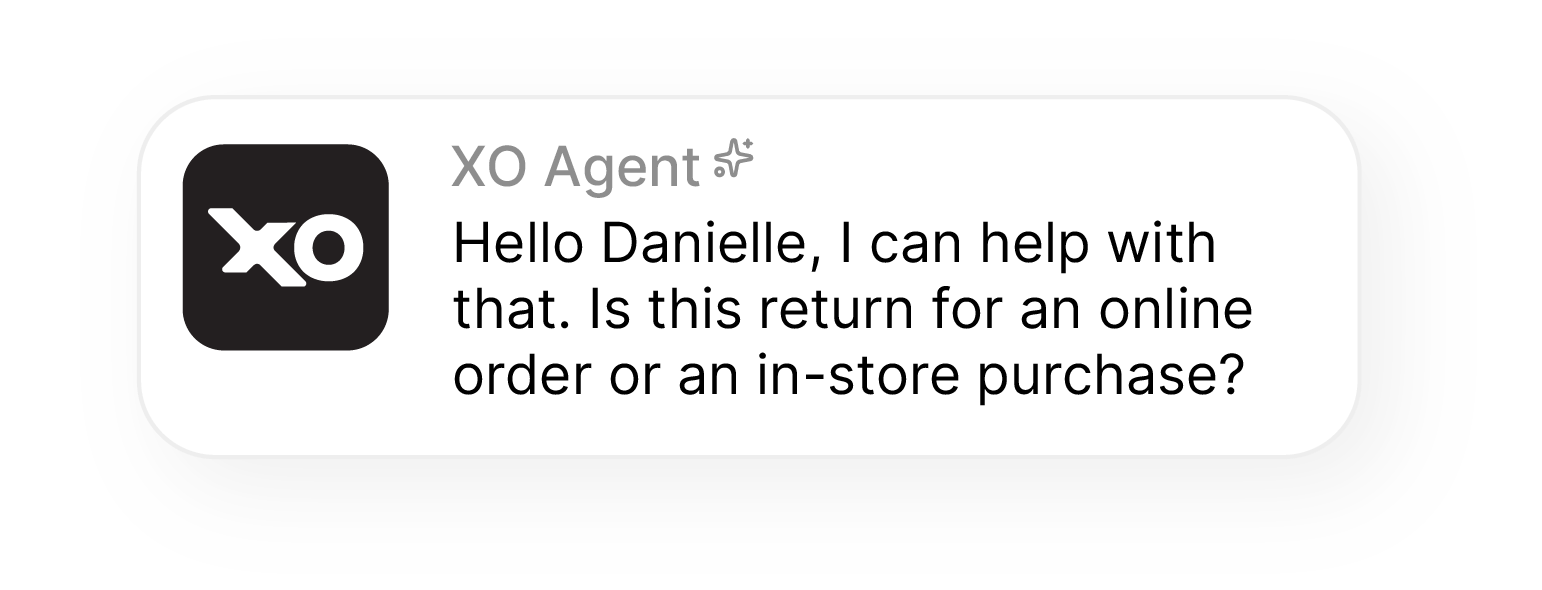 Retail customer inquire response bubble