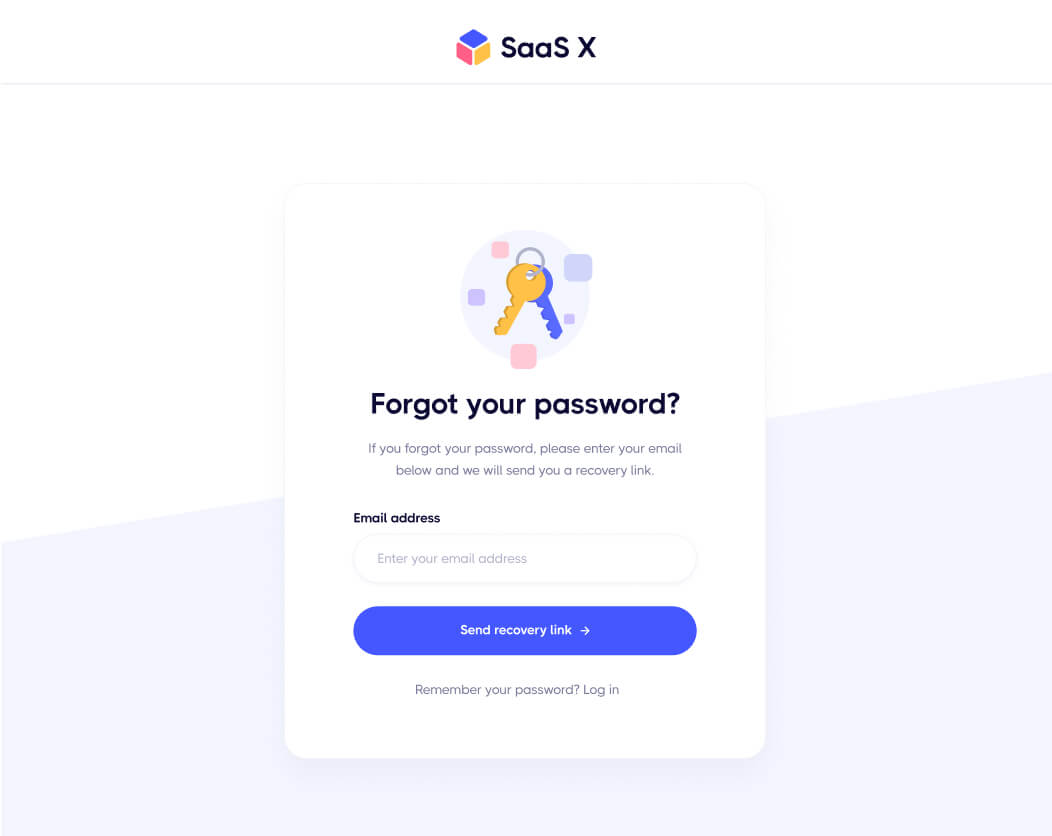 Forgot Password - Saasplex X Webflow Template