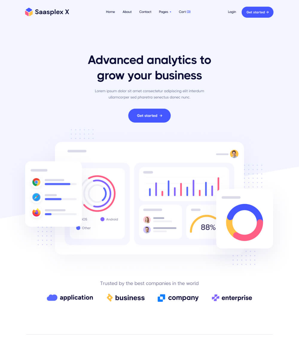 Home V1 - Saasplex X Webflow Template