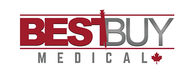 Best Buy Medical logo with a red Canadian maple leaf.