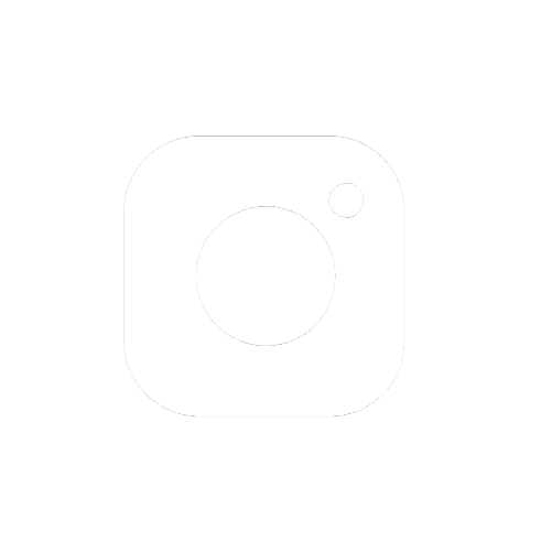 White Instagram app icon on black background.