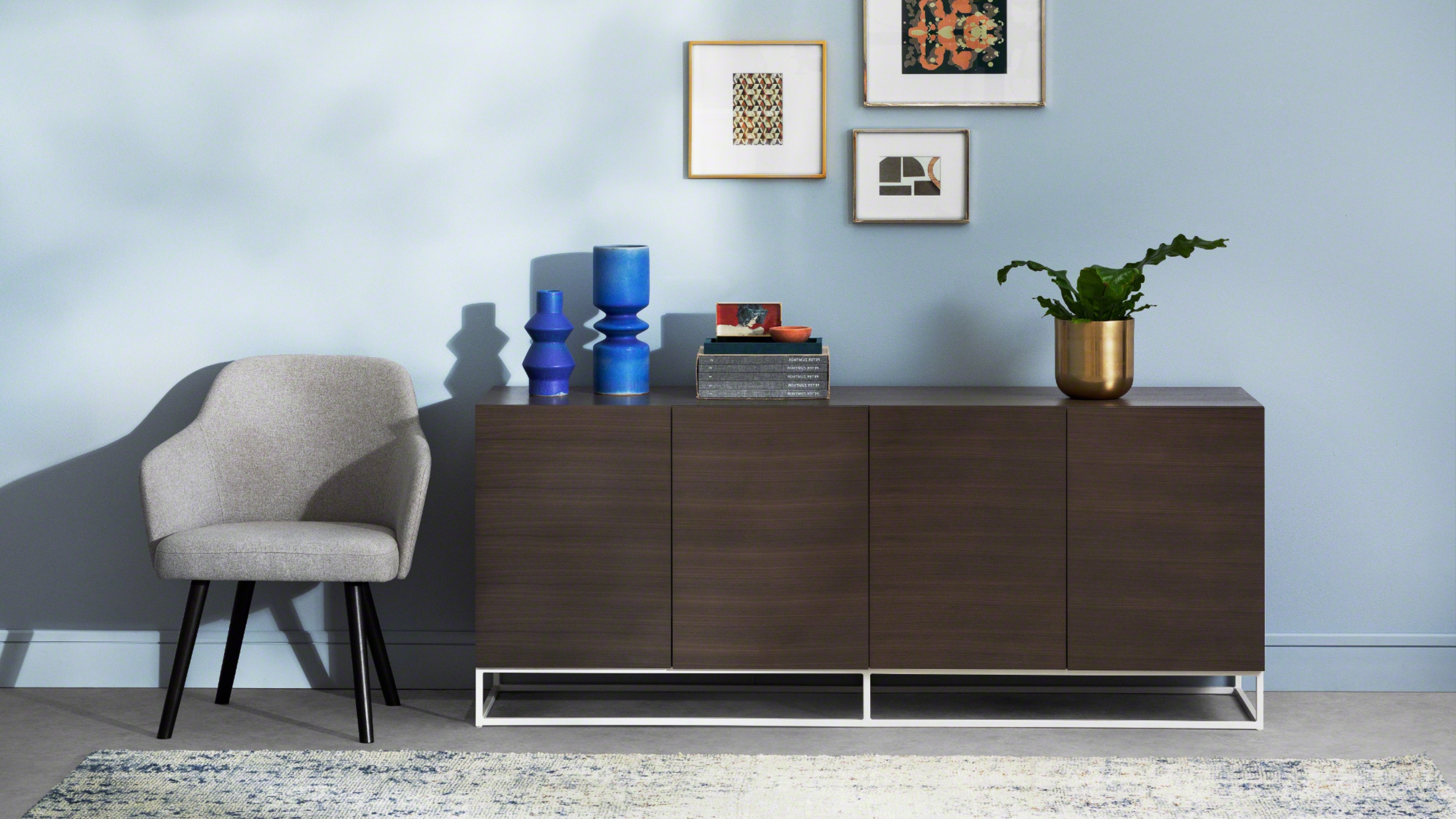 West Elm Work Greenpoint storage cabinet in a modern workspace