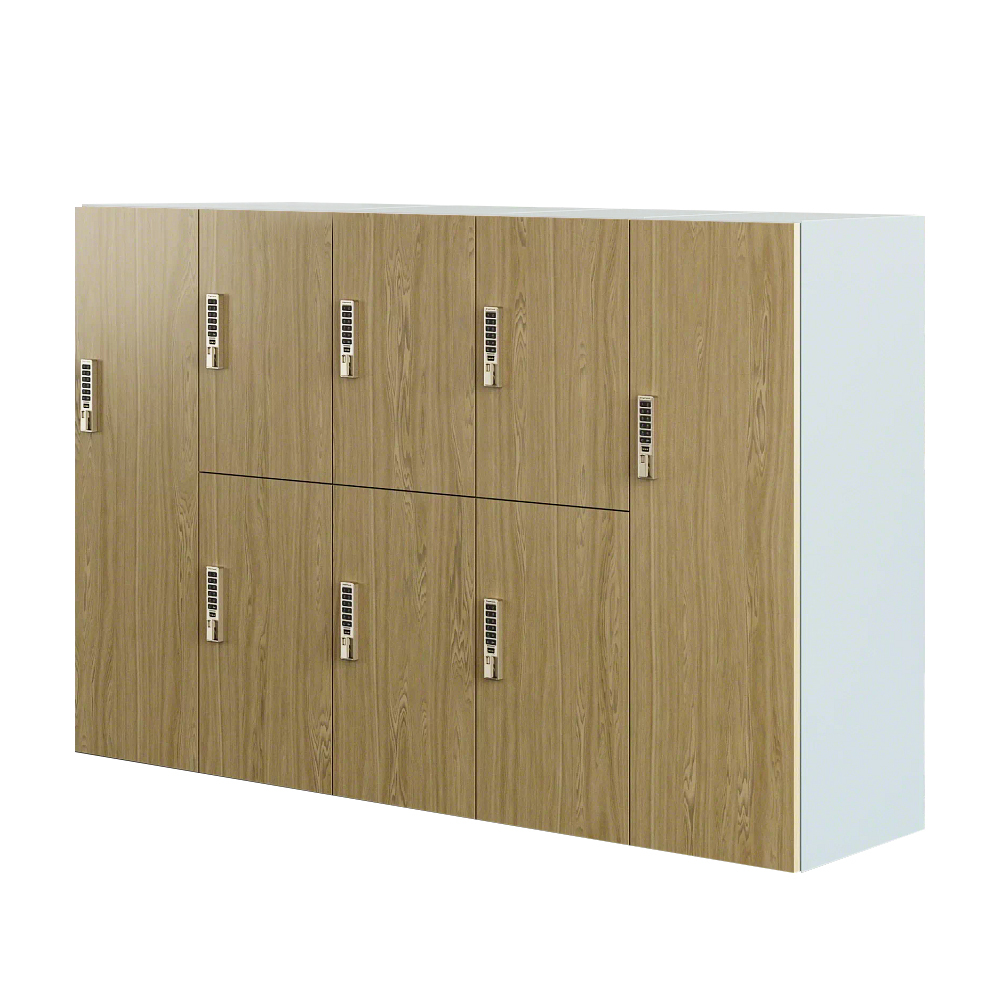 Uptake personal storage locker system for hybrid office environments