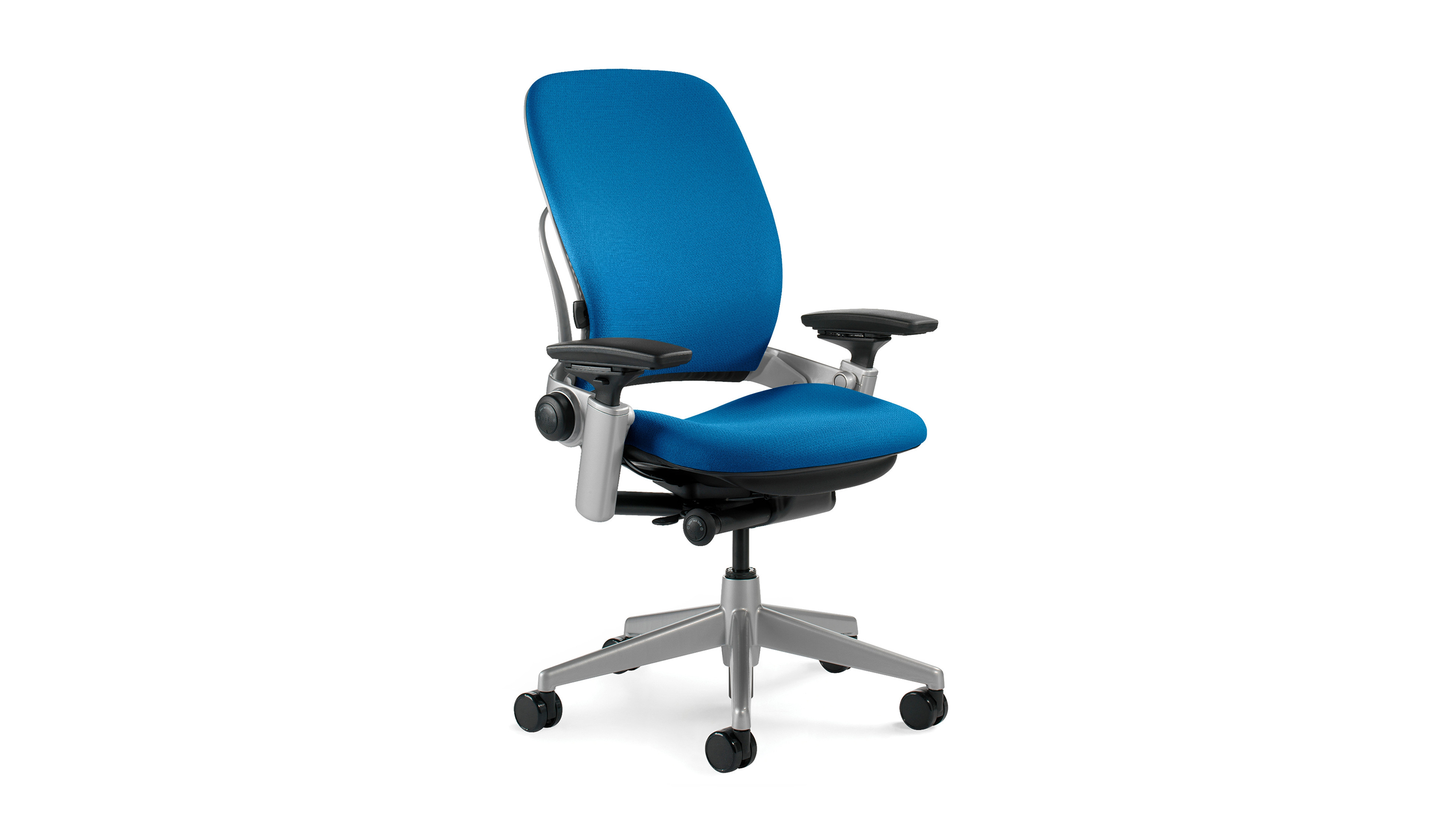 Steelcase Leap ergonomic office chair in a retail banking workstation