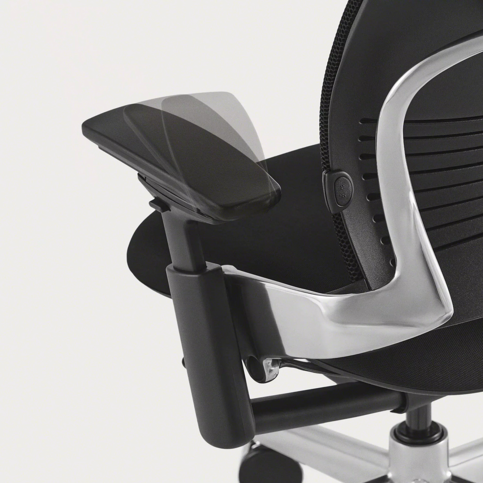 Steelcase Leap ergonomic office chair in a retail banking workstation