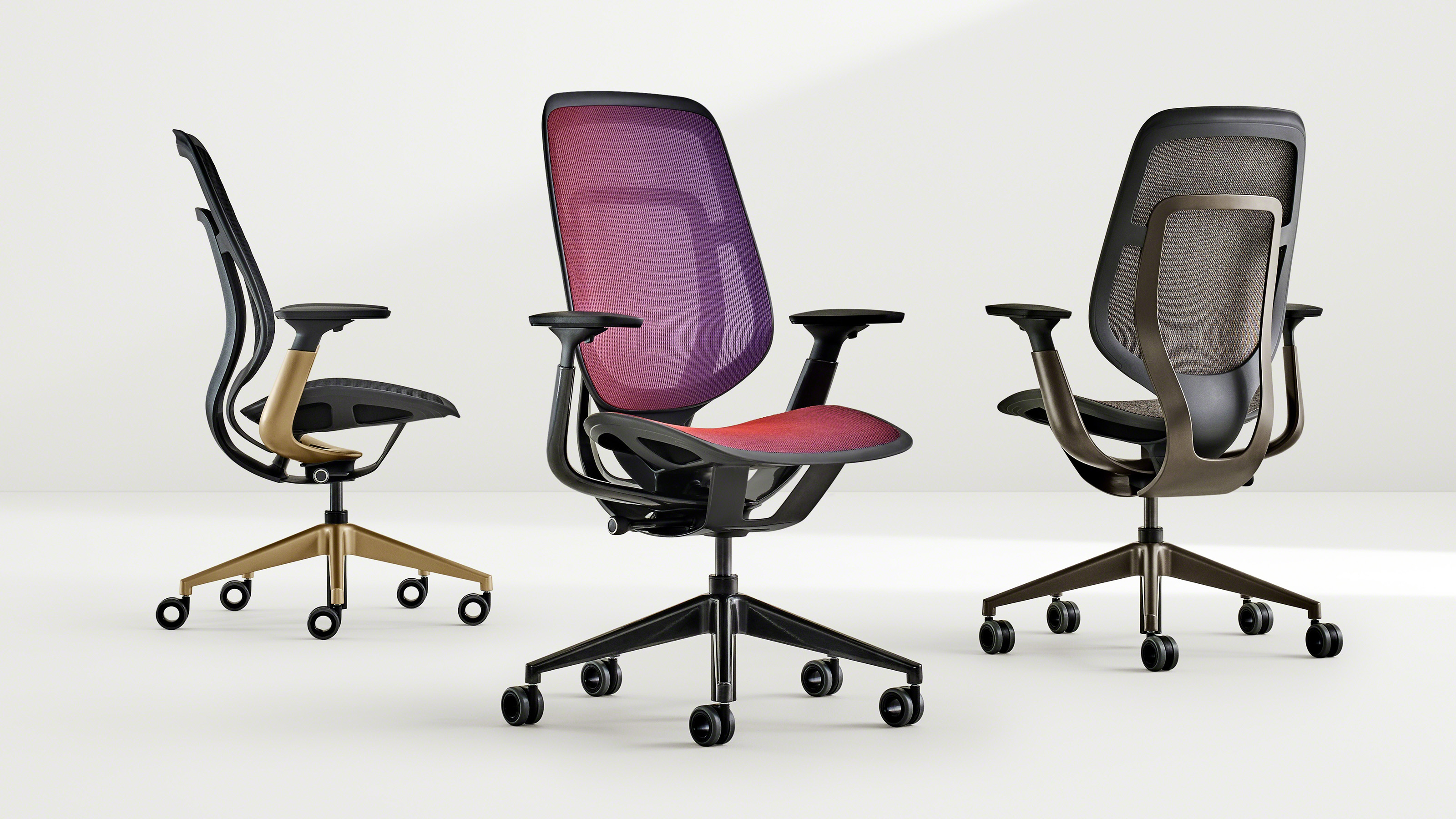 Steelcase Karman ergonomic office chair in a contemporary legal workspace