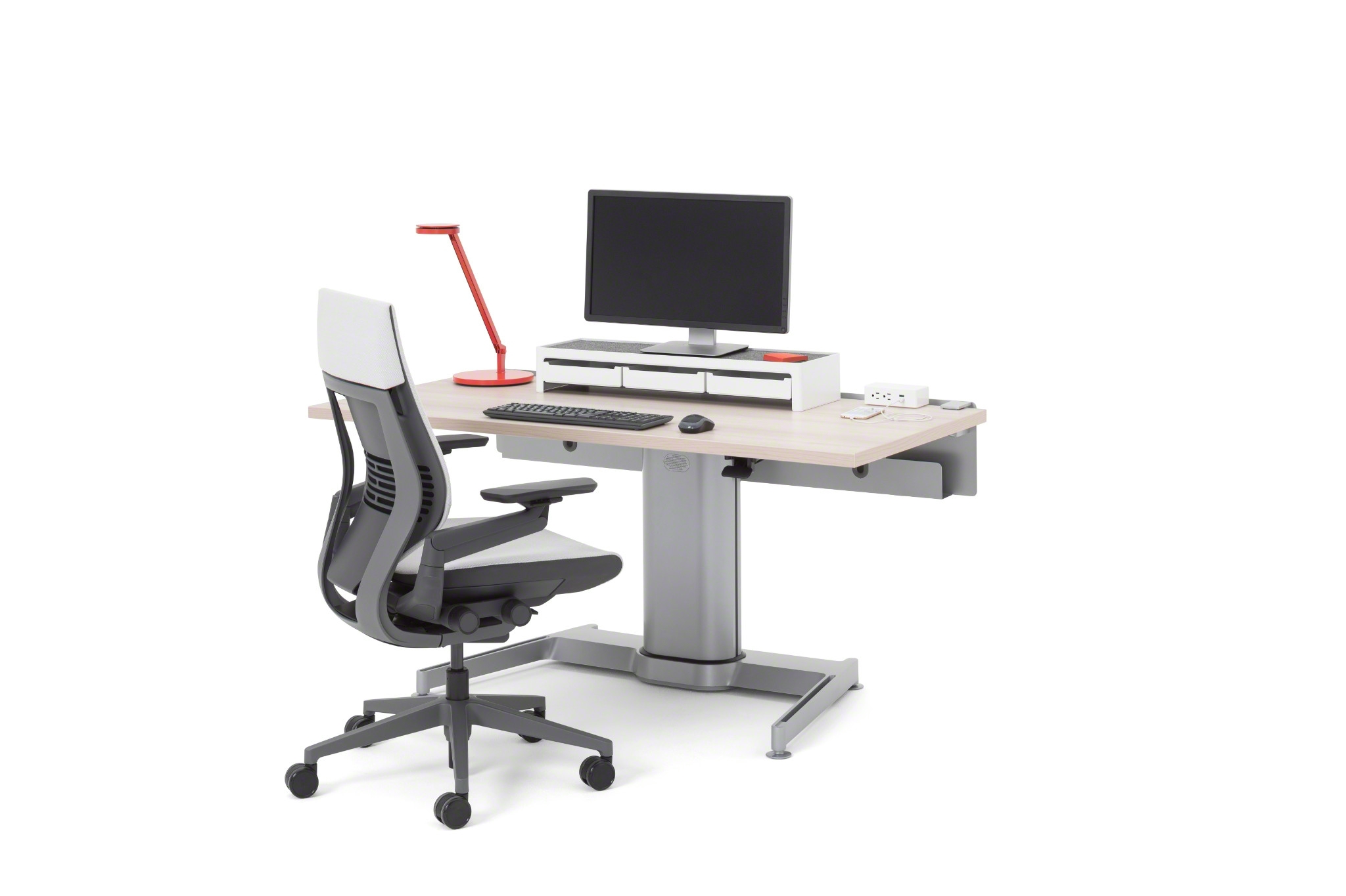 AirTouch height-adjustable desk supporting active work in a law office