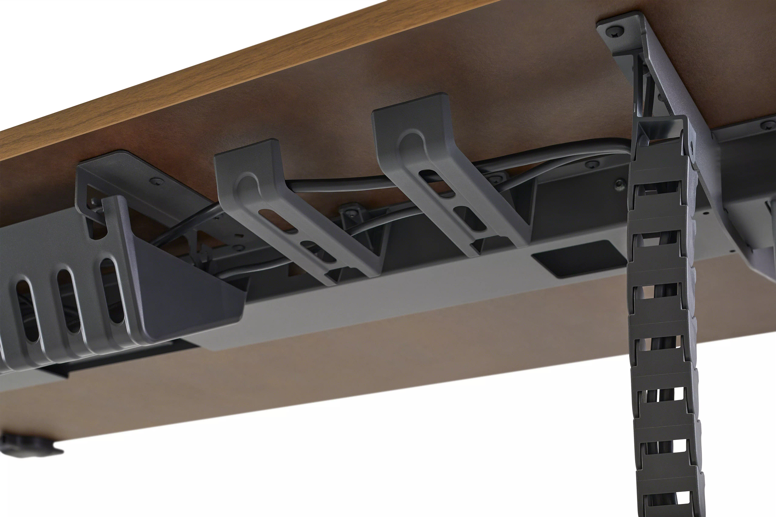 Steelcase Ology height-adjustable desk in a modern law office workstation