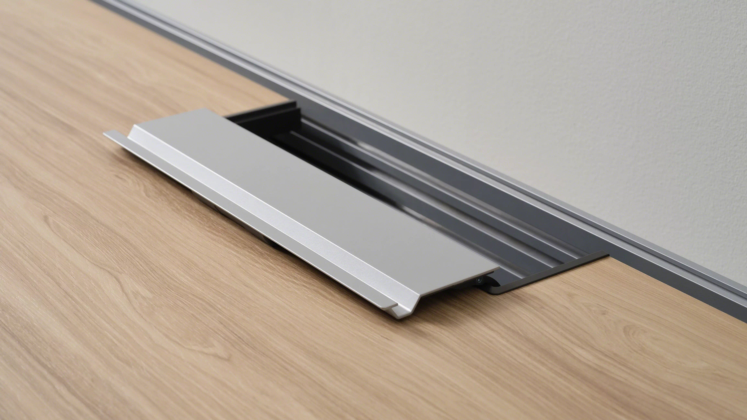 Steelcase Ology height-adjustable desk in a modern law office workstation