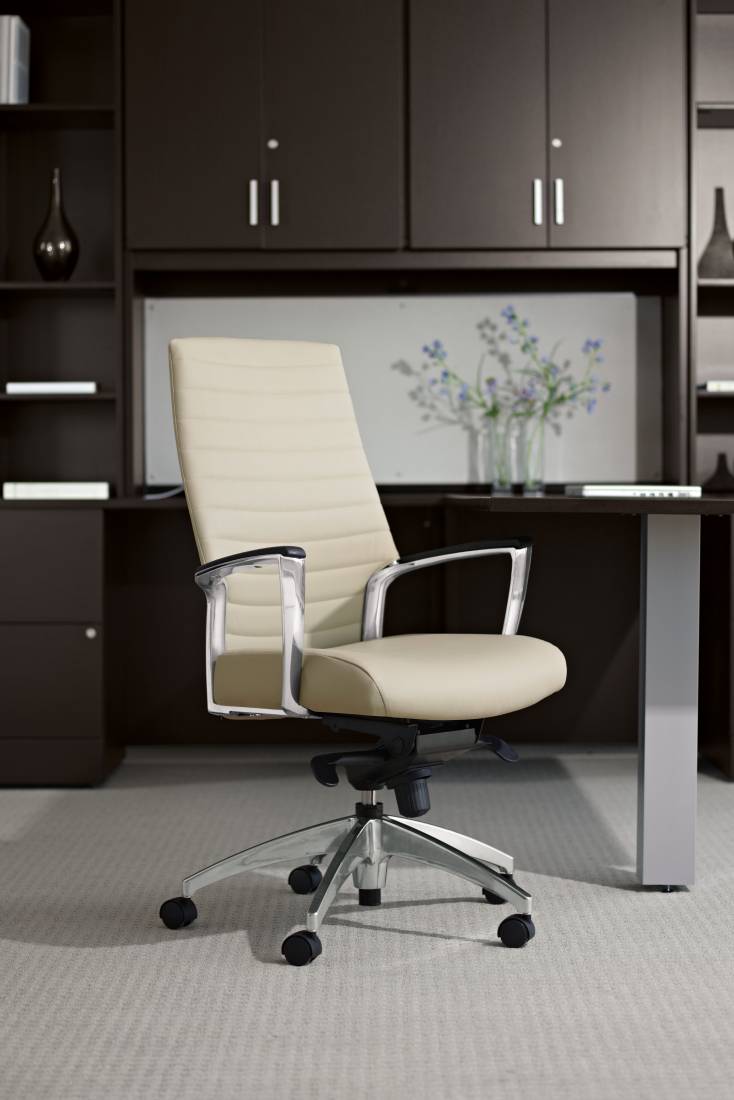 Global Accord ergonomic office chair in a professional legal workspace