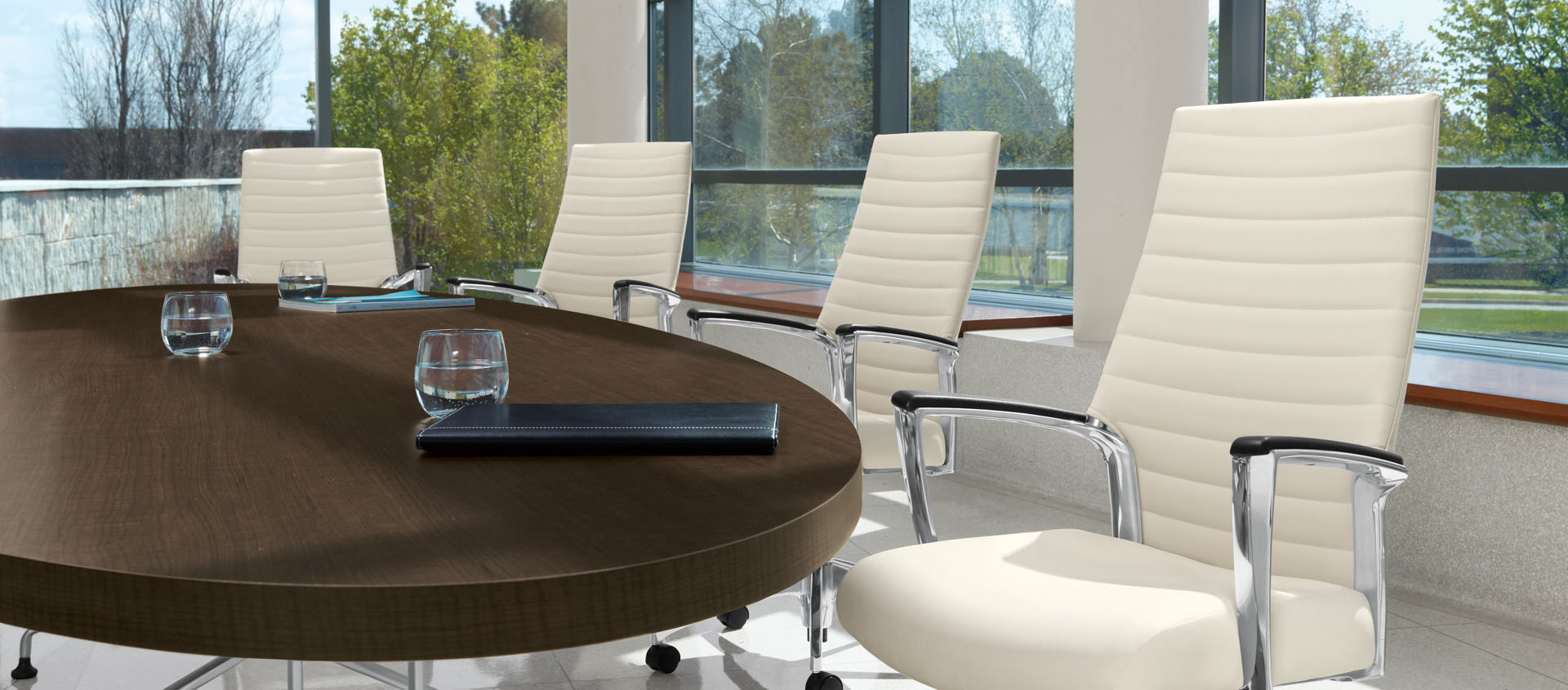 Global Accord ergonomic office chair in a professional legal workspace