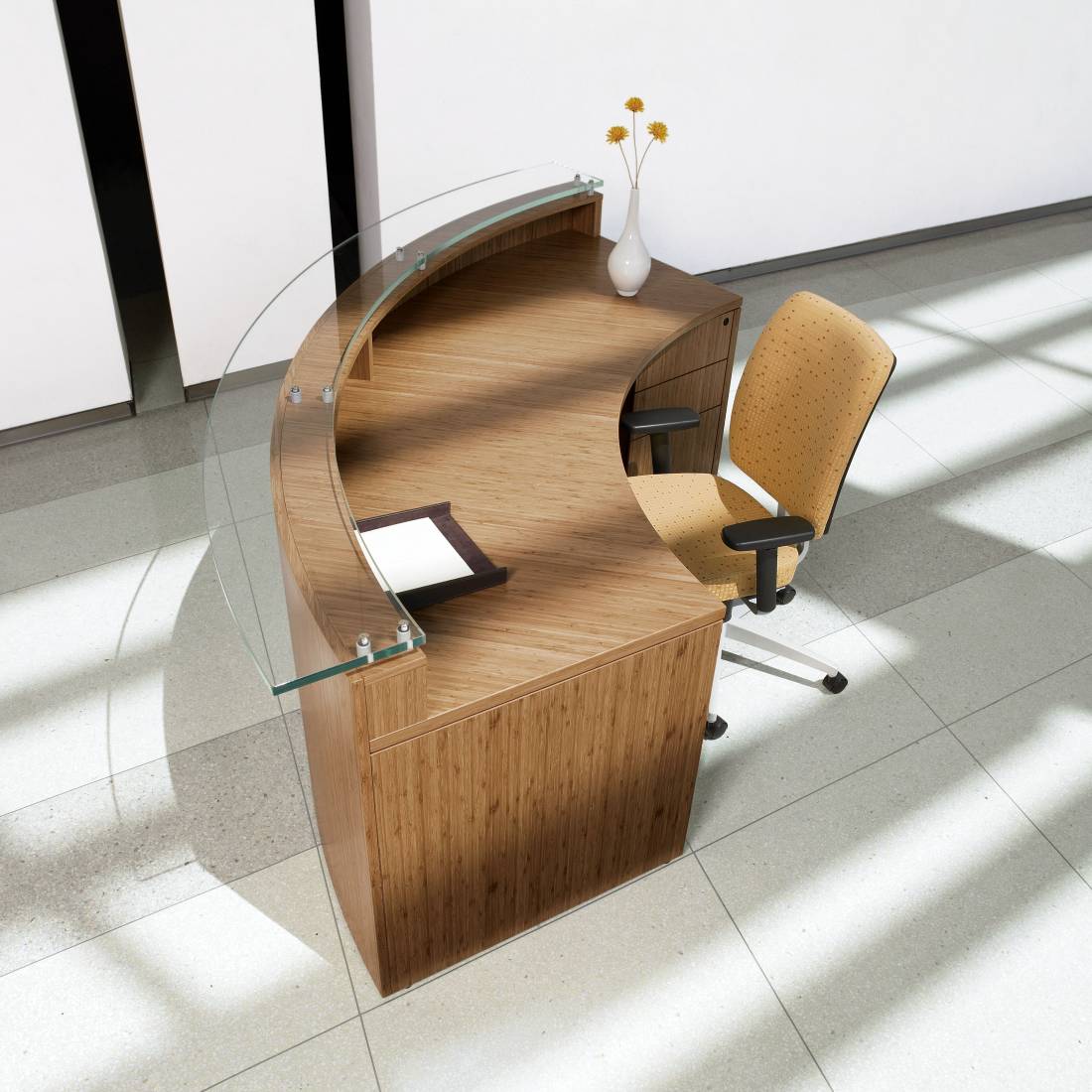 Versailles executive casegoods furniture in a traditional law office