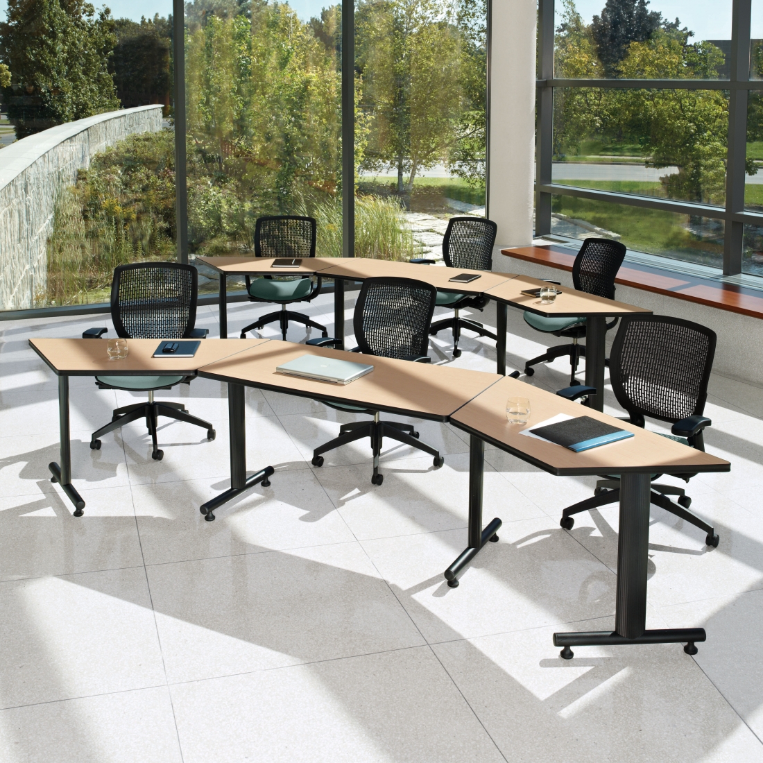Connectables conference tables in a modern law firm meeting room