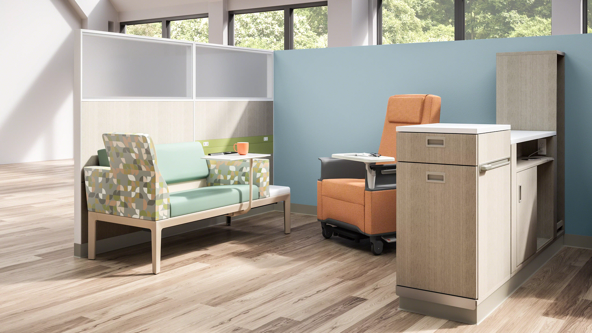 Montage lounge seating for collaborative workplace environments