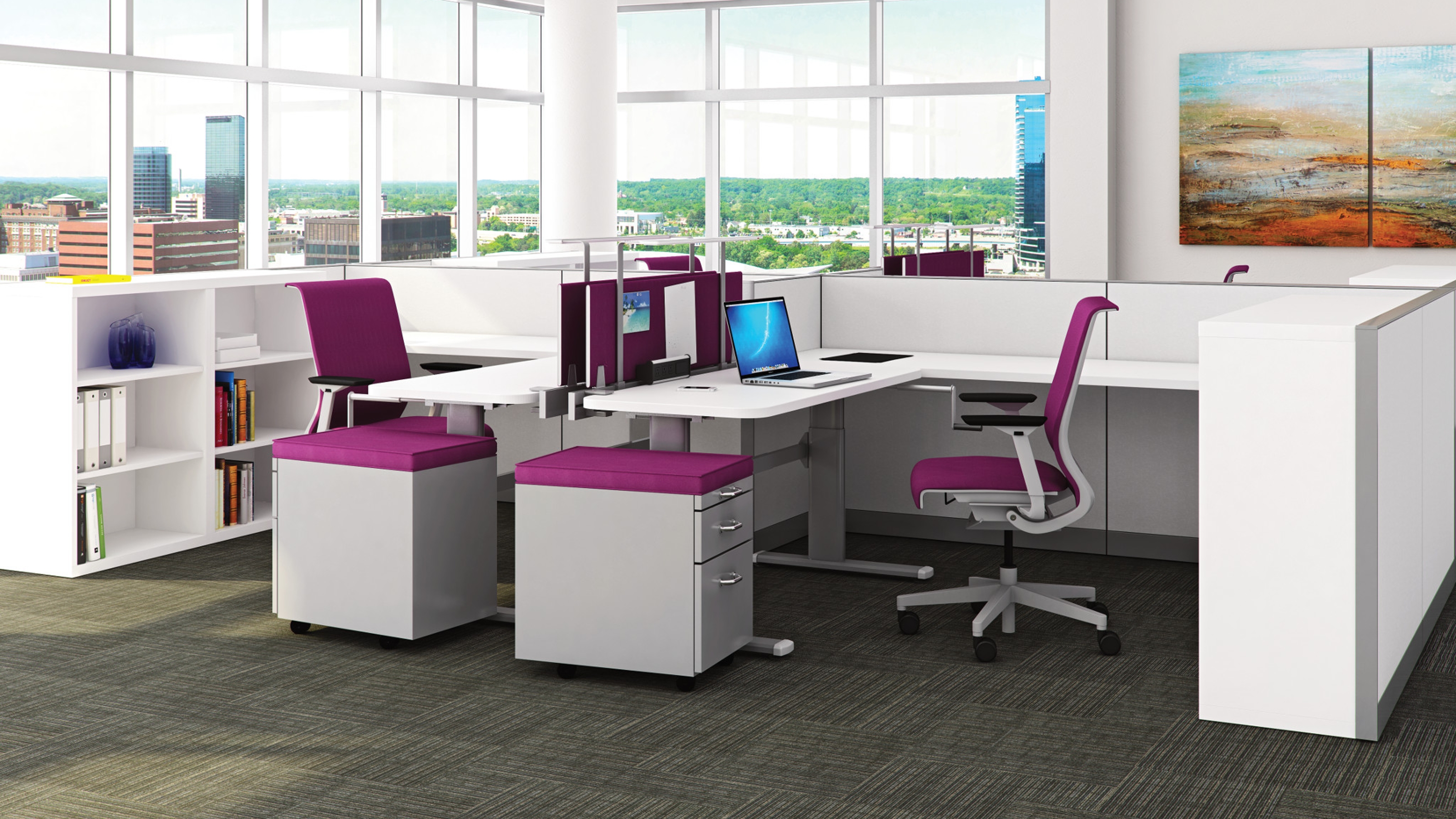 Kick lounge seating for collaborative workplace environments