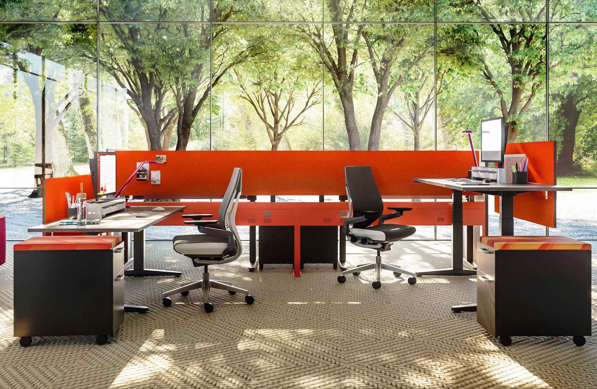 Answer Fence workstation system for modern workplace environments