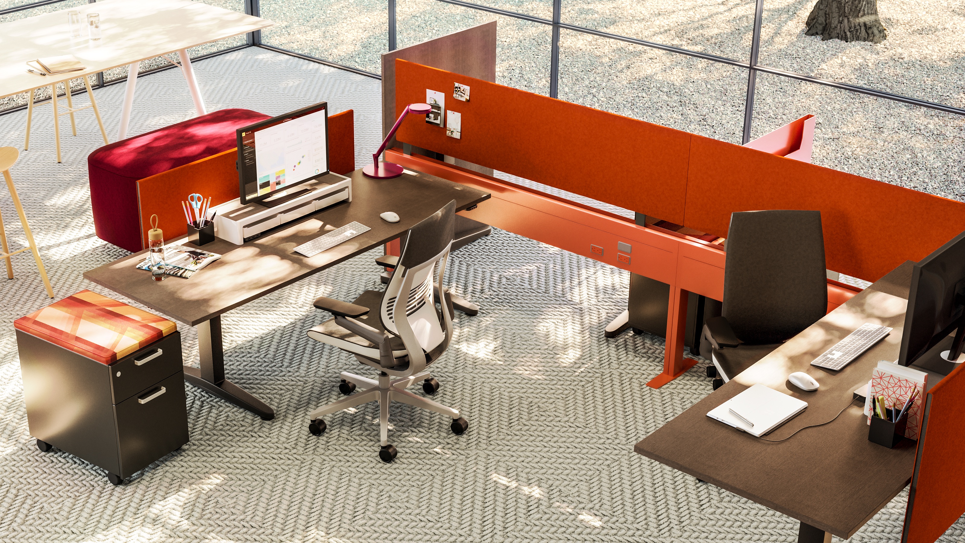 Answer Fence workstation system for modern workplace environments