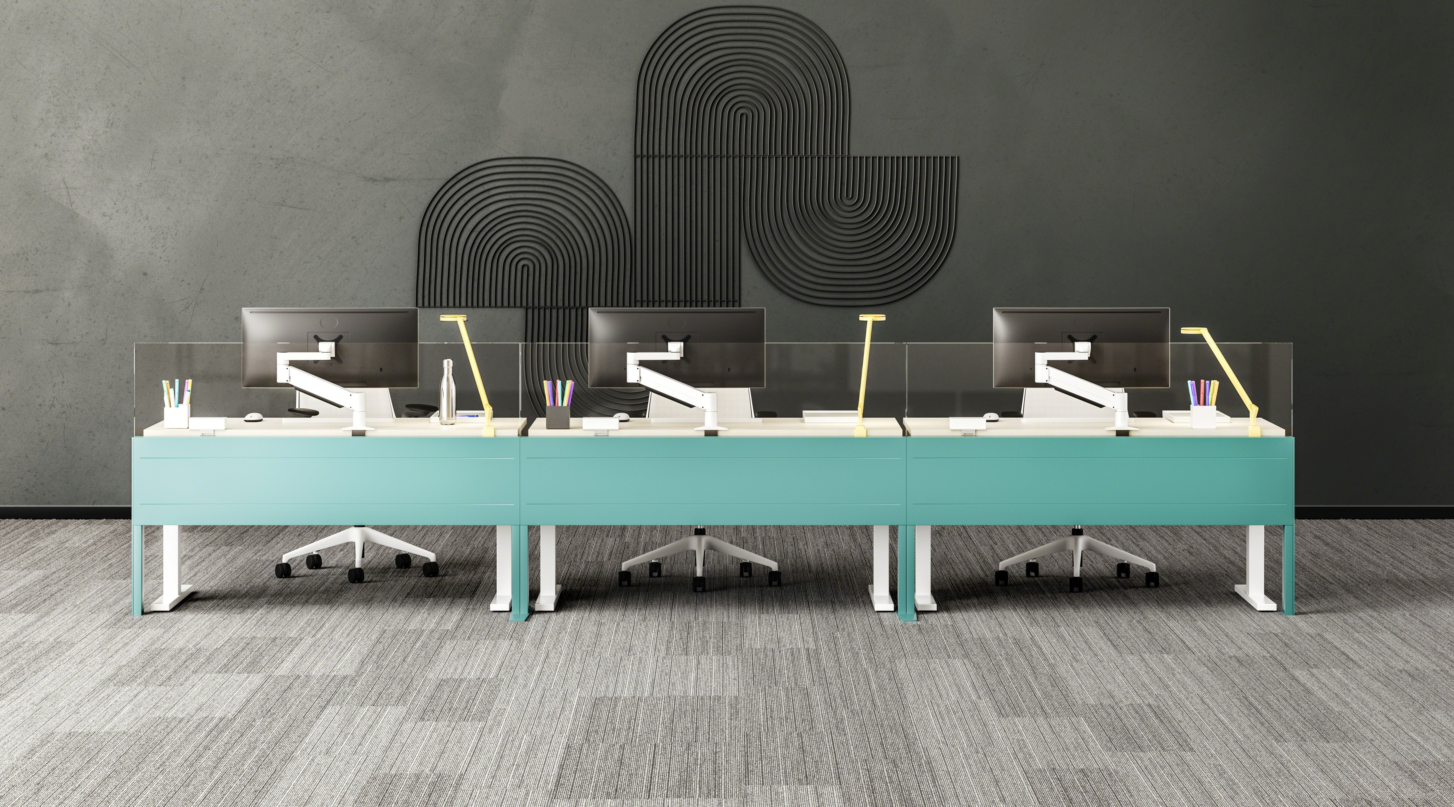 Answer Fence workstation system for modern workplace environments