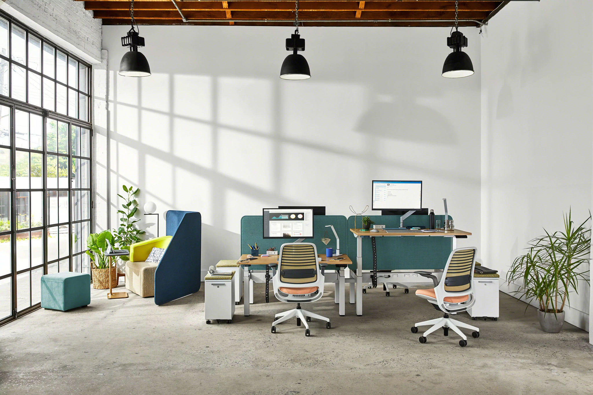 Migration SE benching workstation system for open office environments