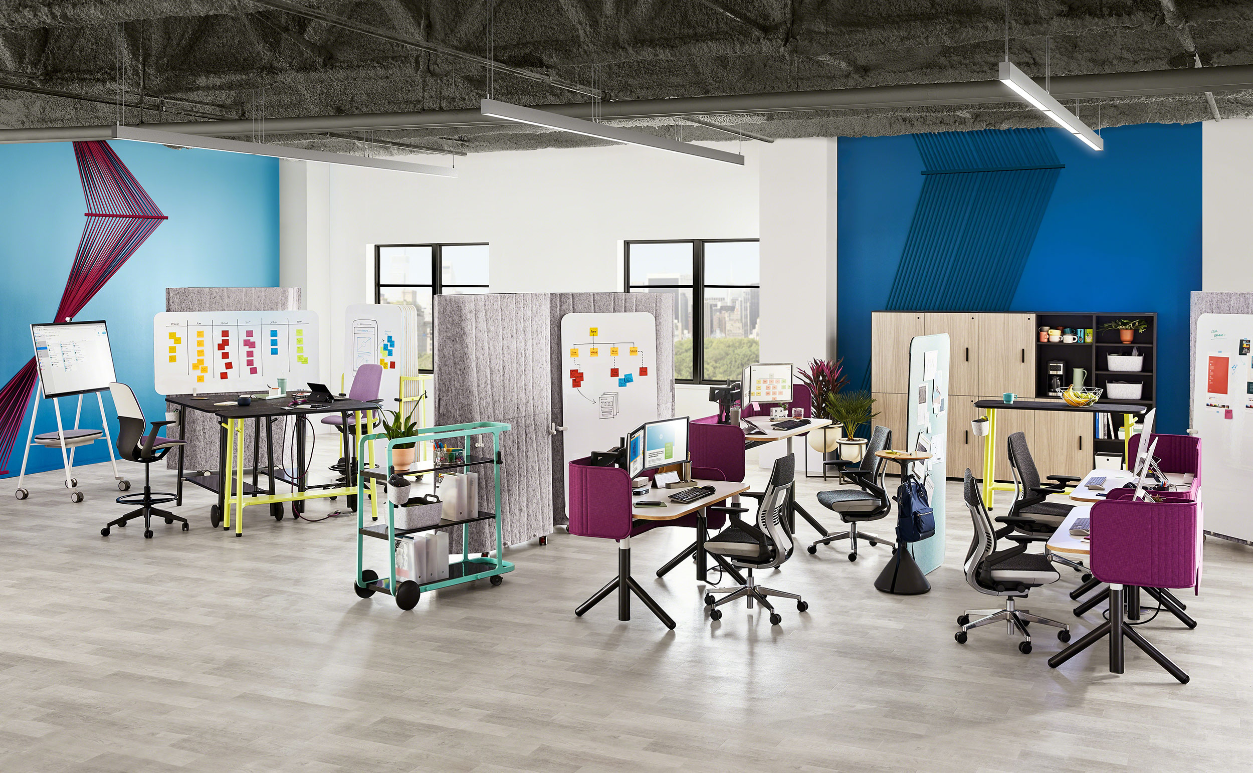 Evolve modular seating for collaborative workplace environments