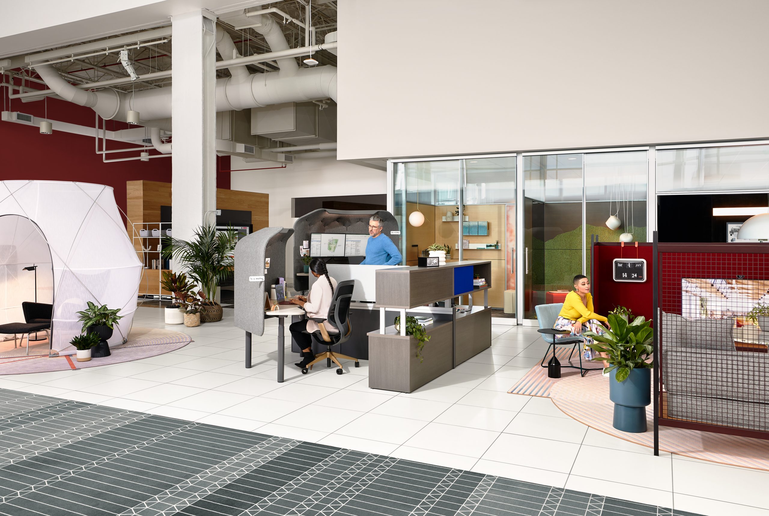 Evolve modular seating for collaborative workplace environments