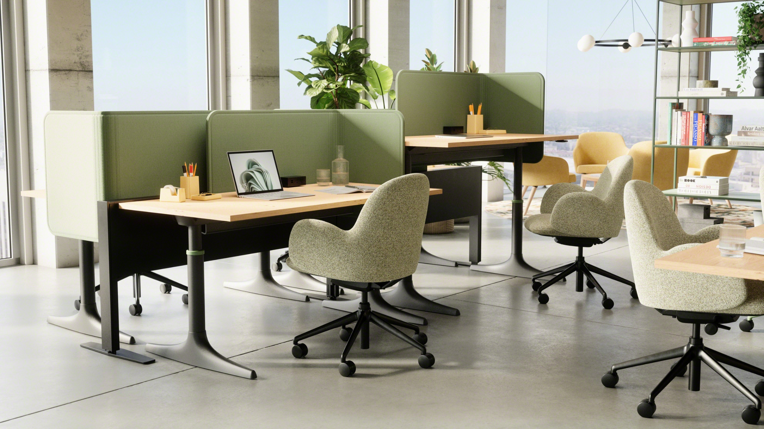 West Elm Work Sutton height adjustable desk for ergonomic workplaces