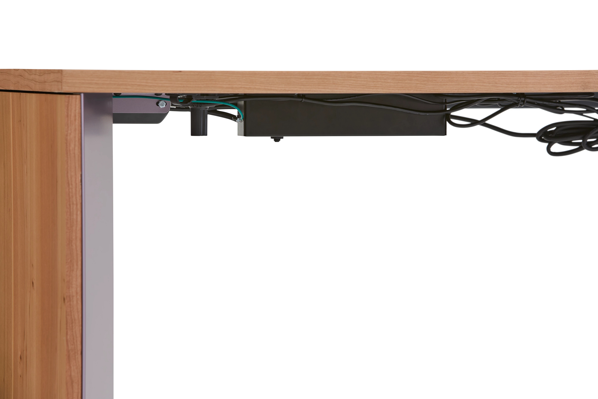 Slim-Leg height adjustable desk for ergonomic workplace environments