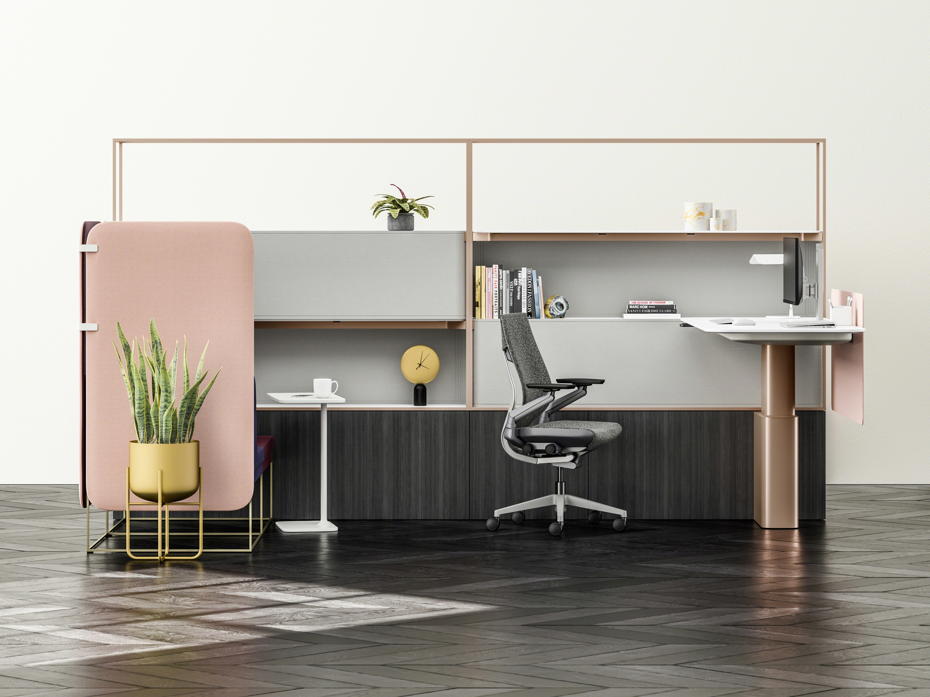 Mackinac private office furniture system for executive workplaces