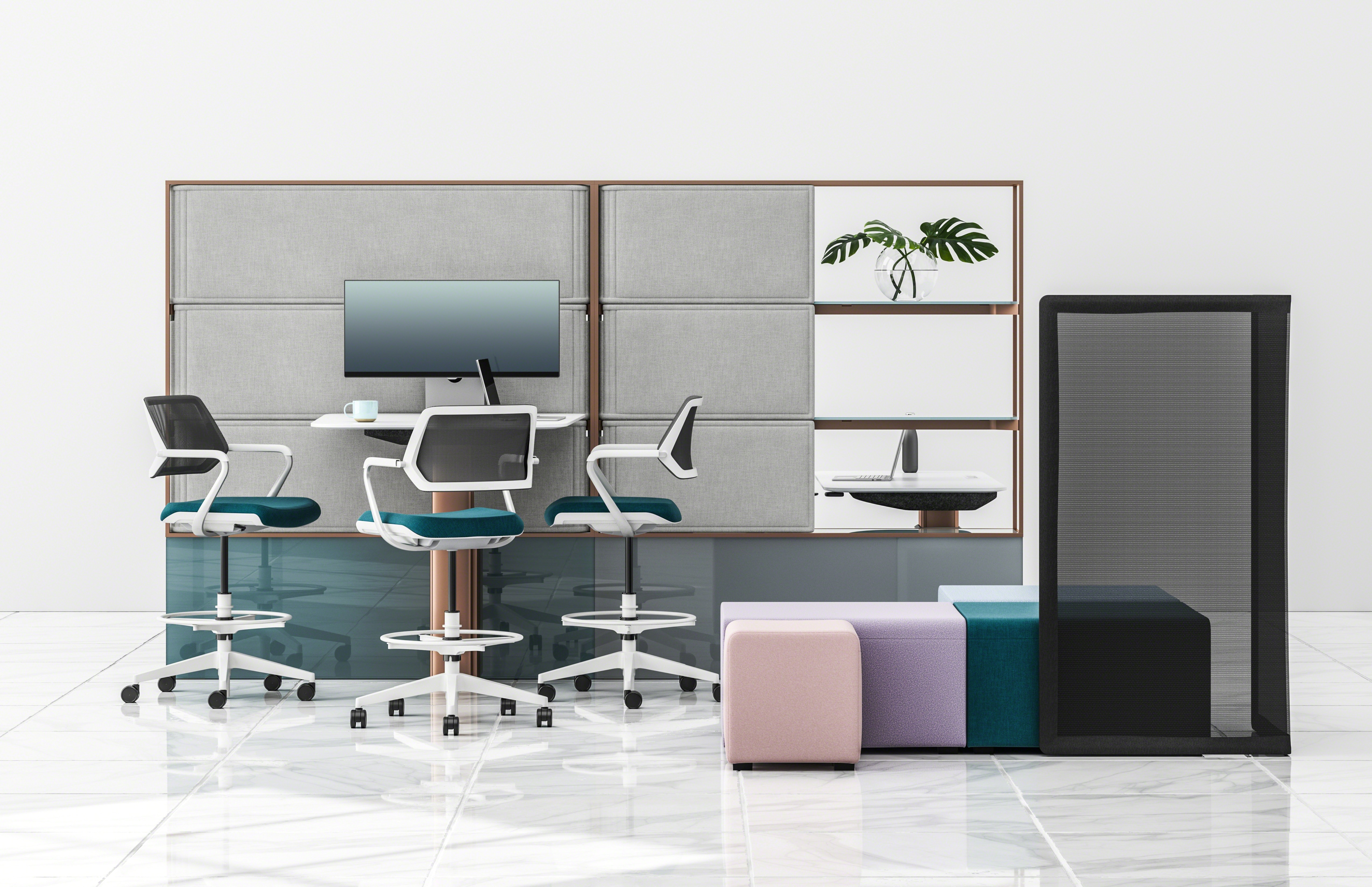 Mackinac private office furniture system for executive workplaces