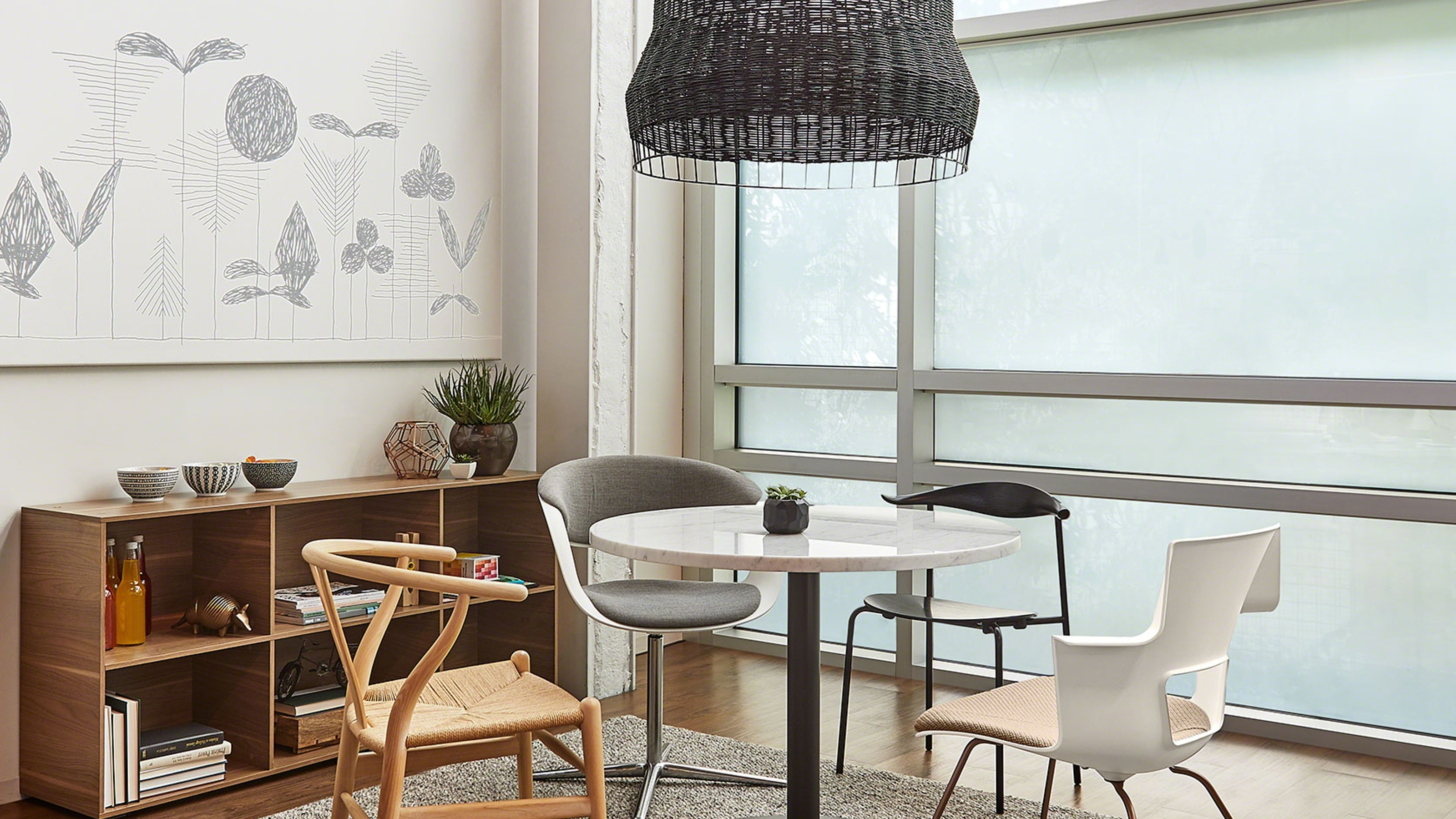 FrameOne benching workstation system for open office environments