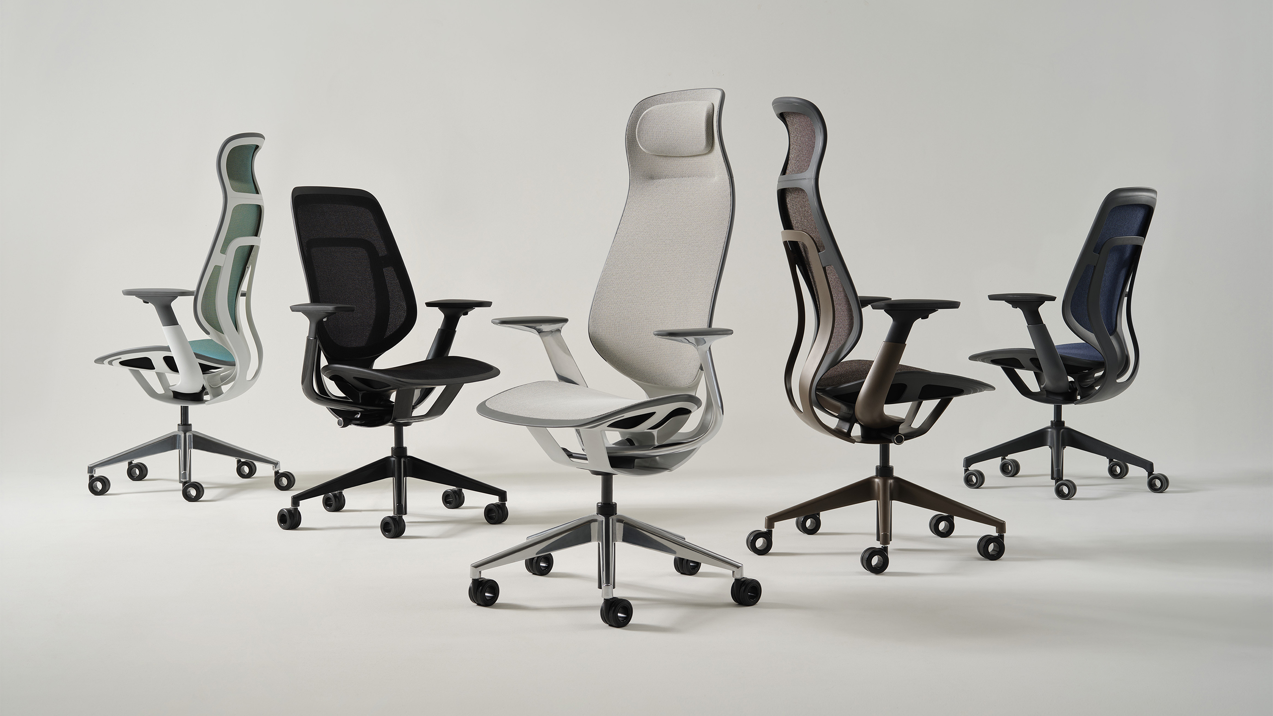 Steelcase Karman ergonomic office chair with lightweight flexible design