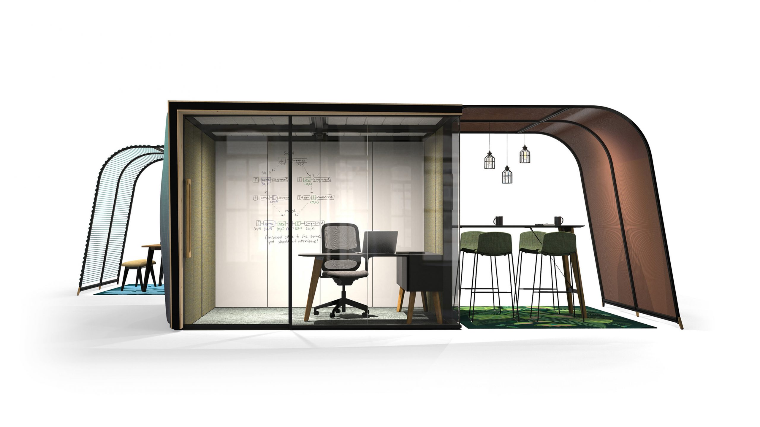 Campers & Dens privacy pods for focused workspaces