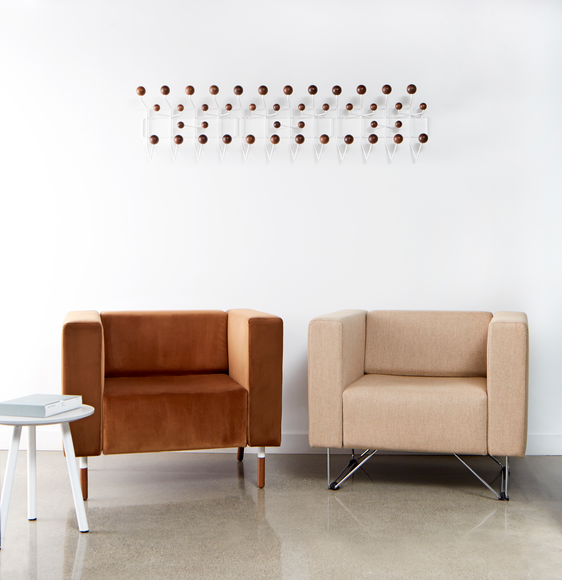 Exchange Collection modular seating in an open office lounge area