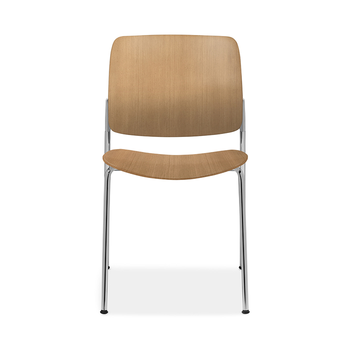 Astute Guest Wood chair with wooden frame in a meeting or guest area