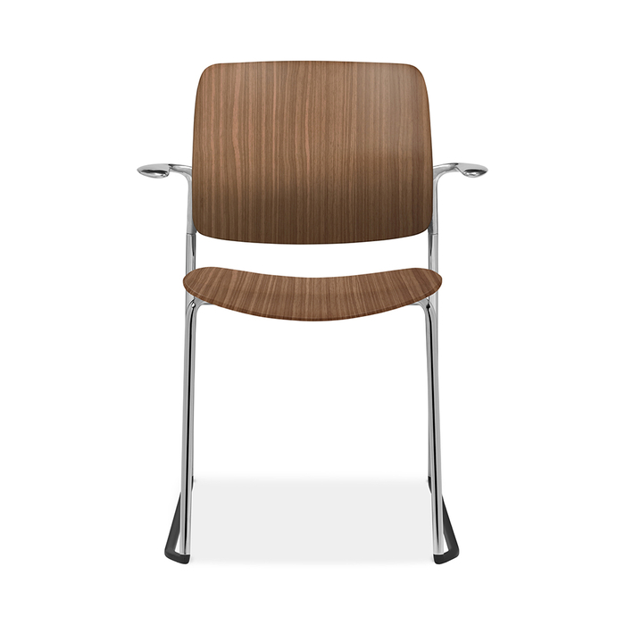Astute Guest Wood chair with wooden frame in a meeting or guest area