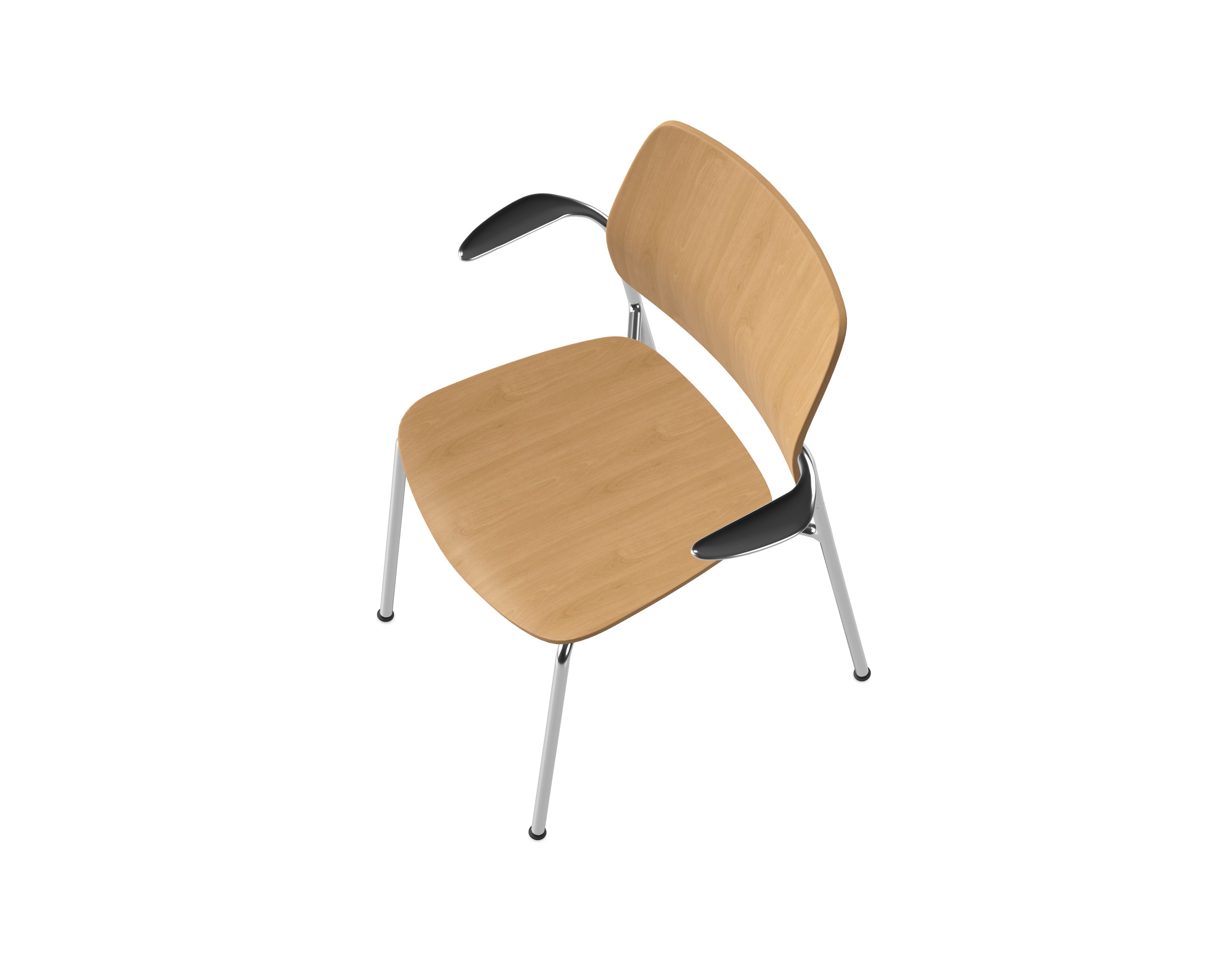 Astute Guest Wood chair with wooden frame in a meeting or guest area
