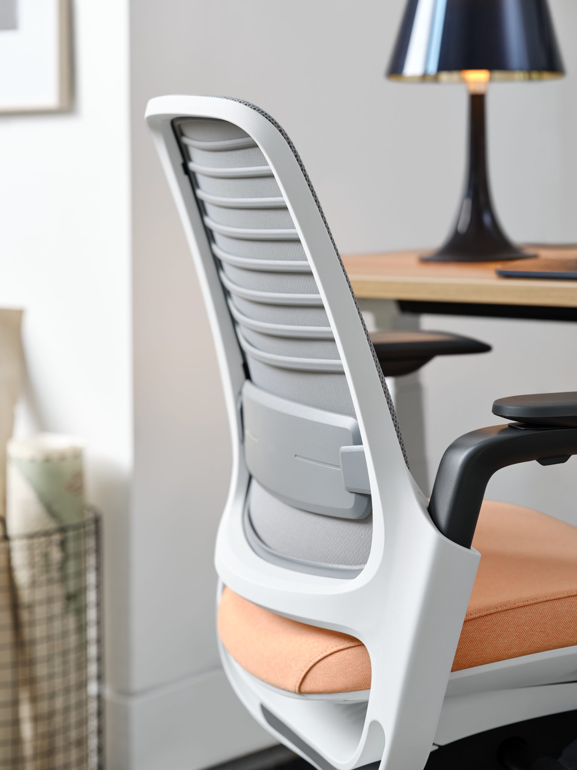 Steelcase Series 1 ergonomic office chair in a contemporary workstation