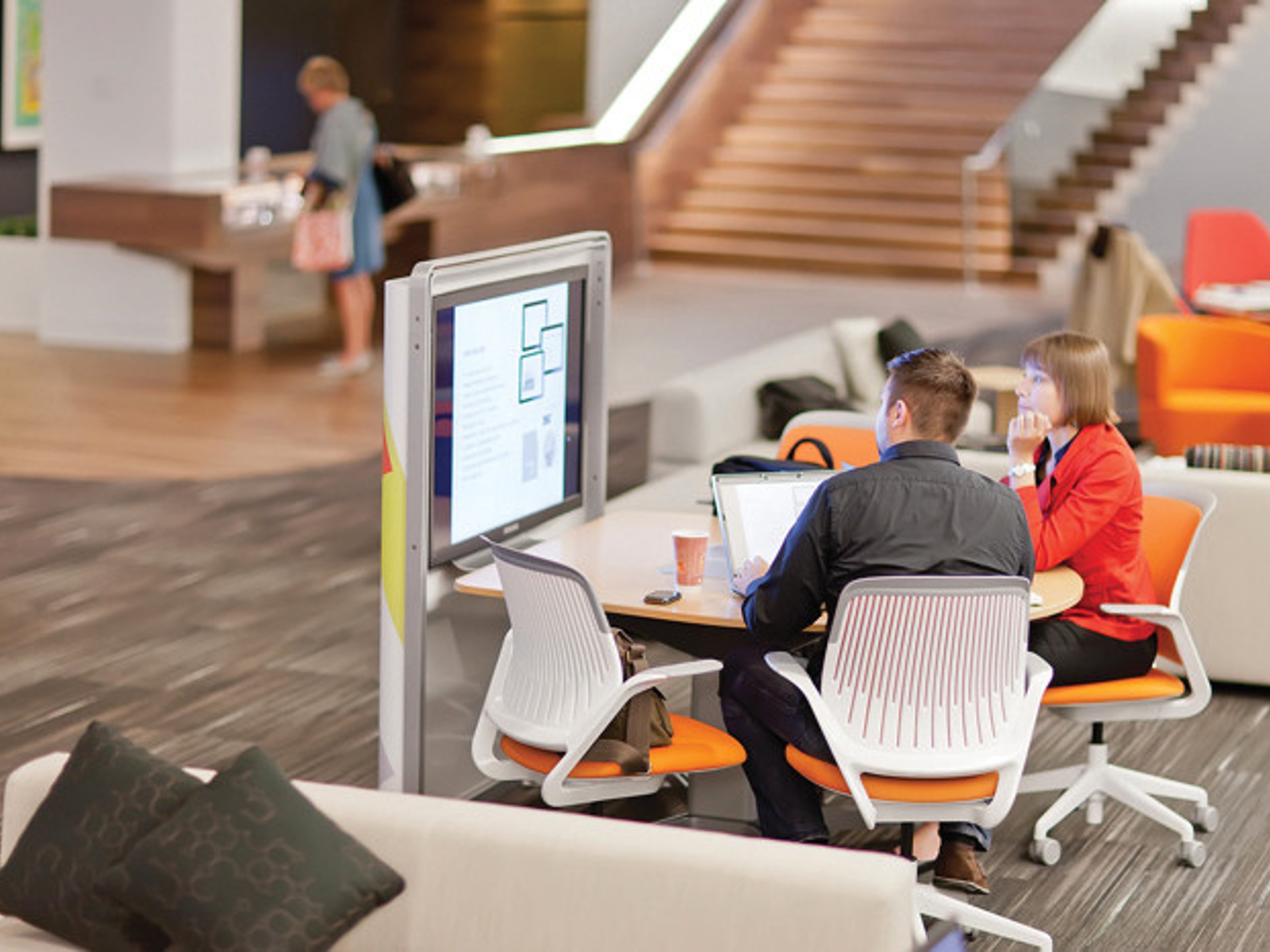 Steelcase Cobi collaborative office chair in a creative meeting area