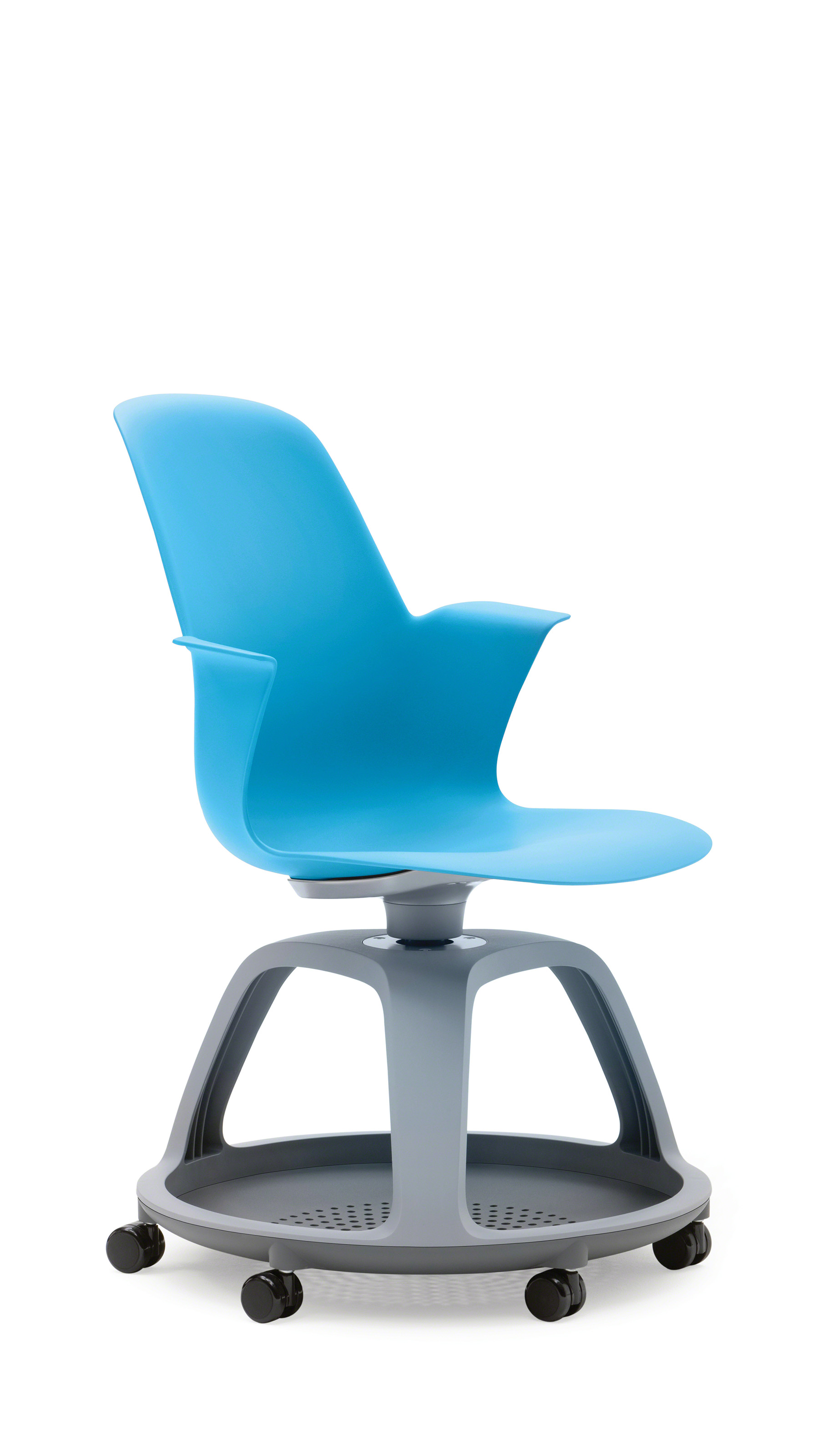 Steelcase Node mobile classroom chair with integrated worksurface
