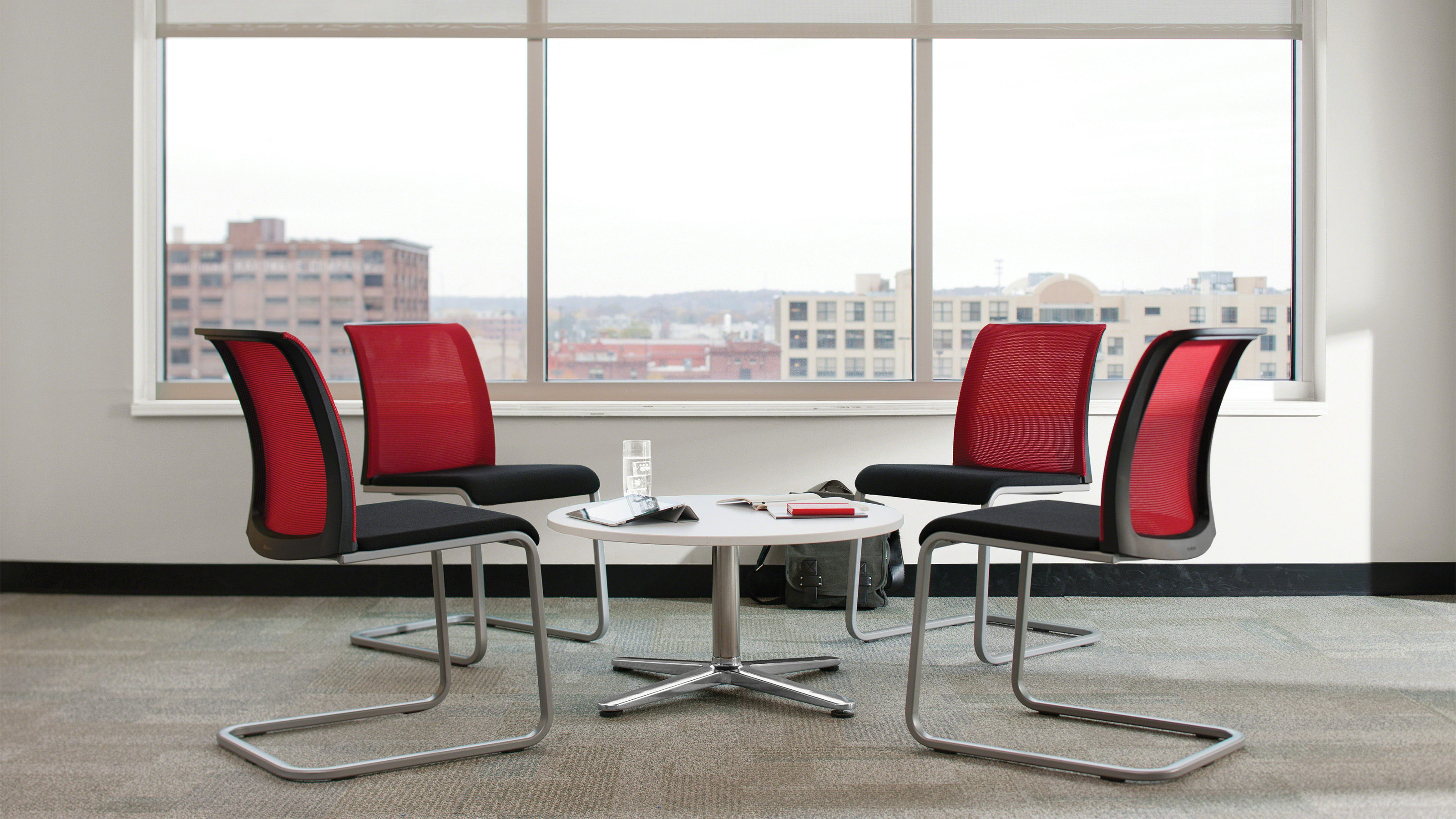 Steelcase Reply ergonomic office chair at a minimalist workstation