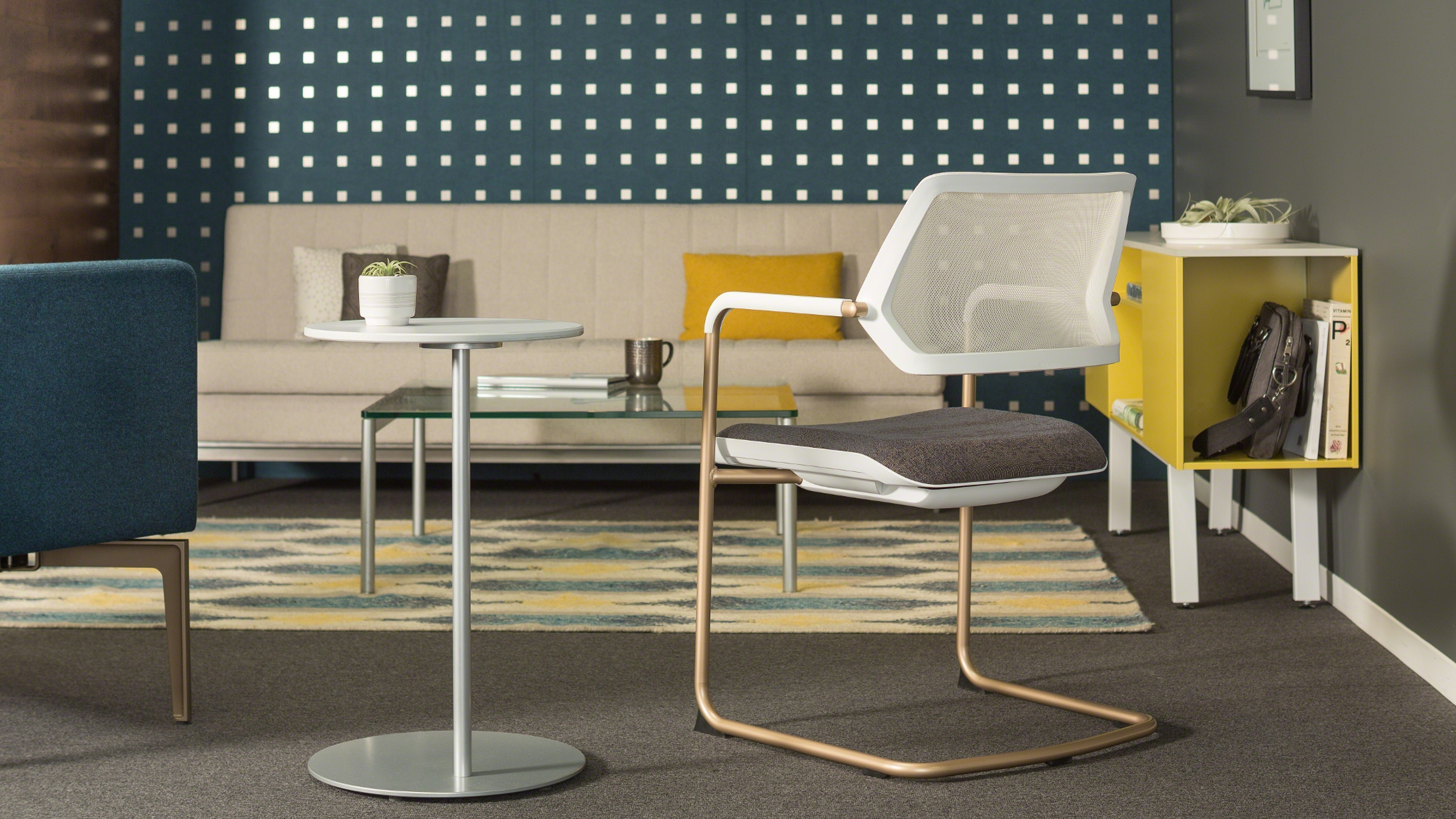 Qivi lounge seating by Steelcase in a modern reception or waiting area