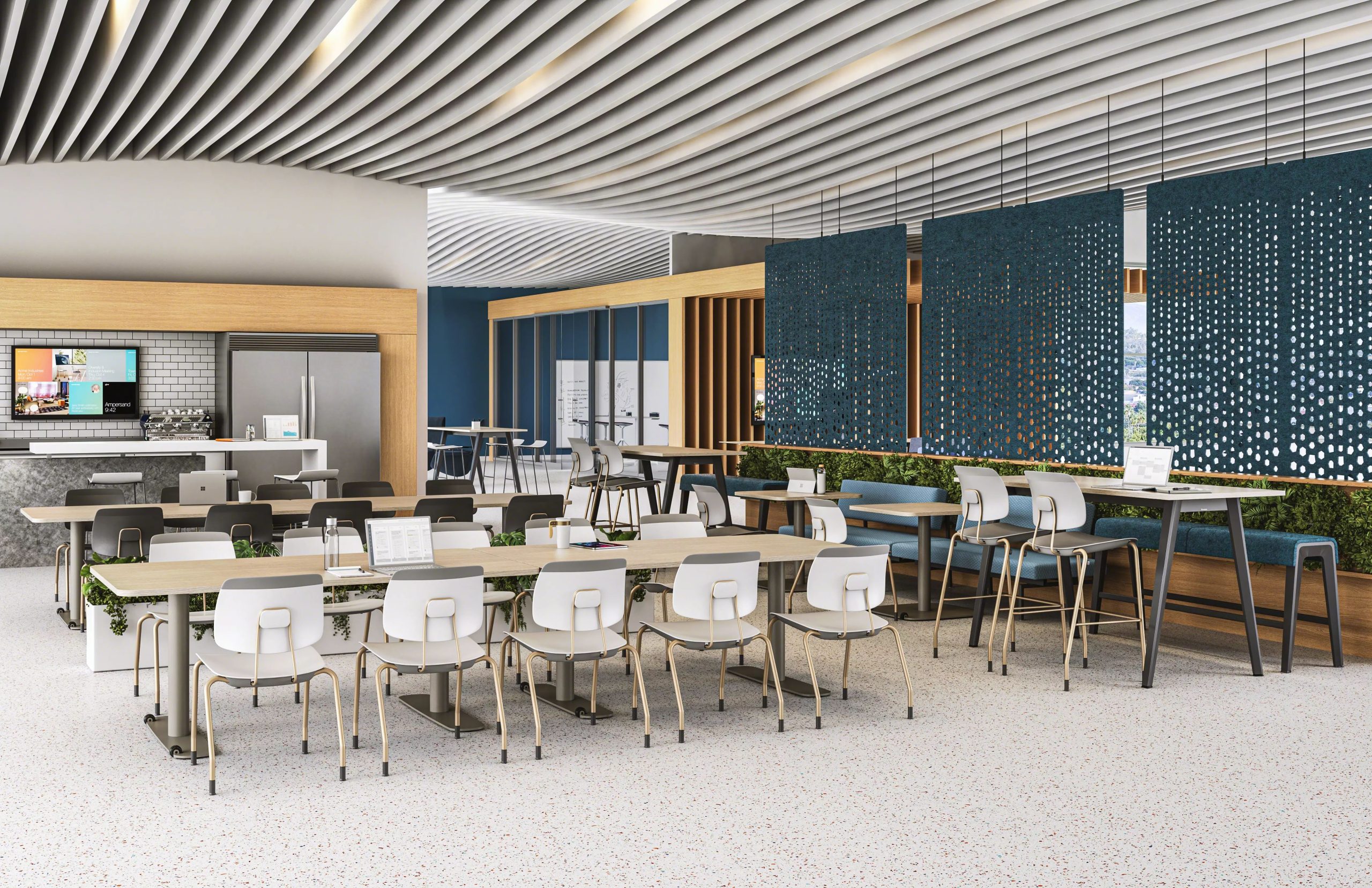 Tenor conference chair by Steelcase around a contemporary meeting table