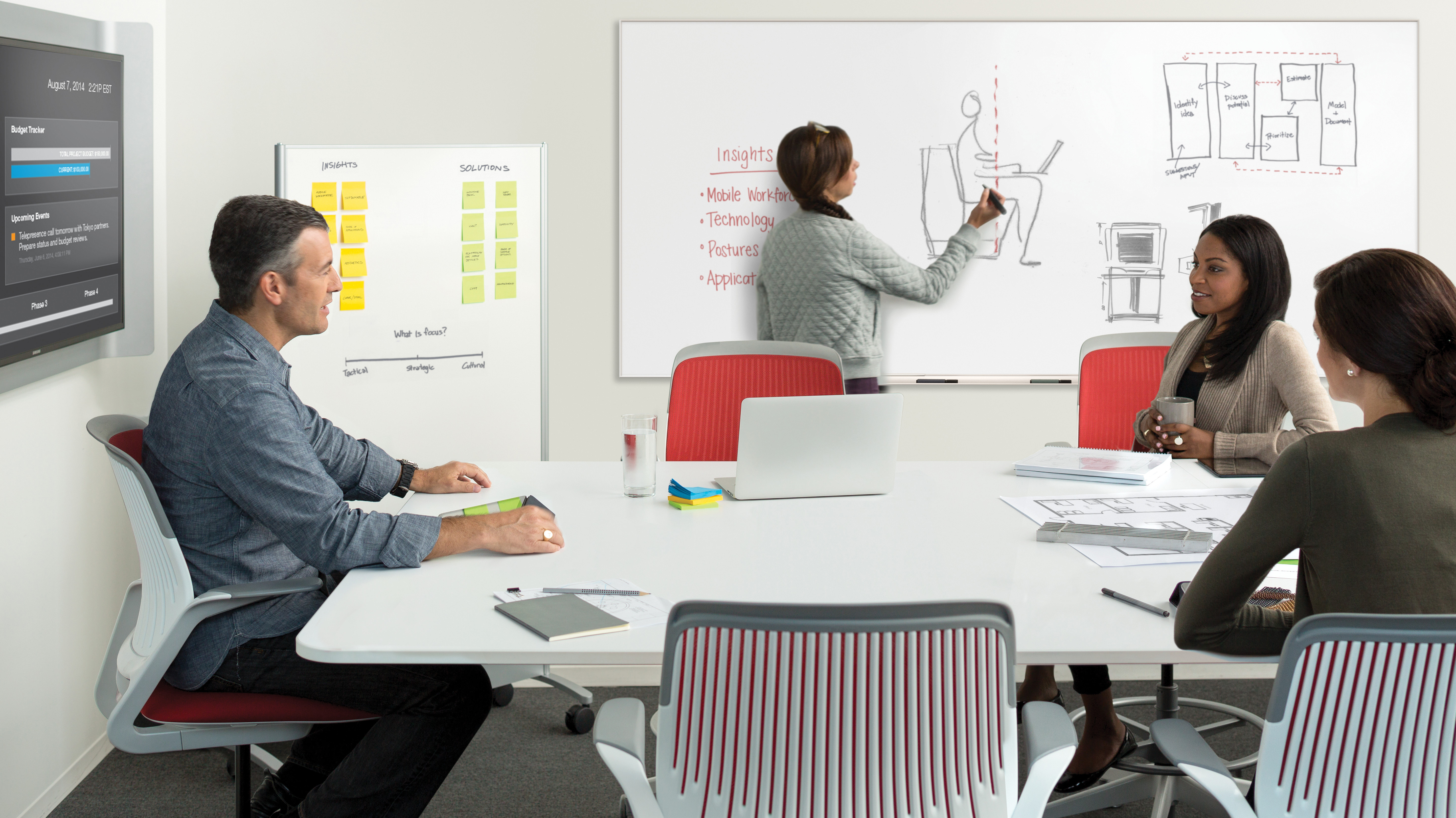 FrameOne benching workstation system for open office environments