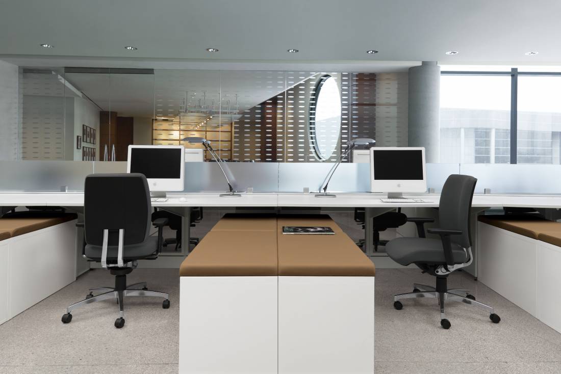 Evolve modular seating for collaborative workplace environments